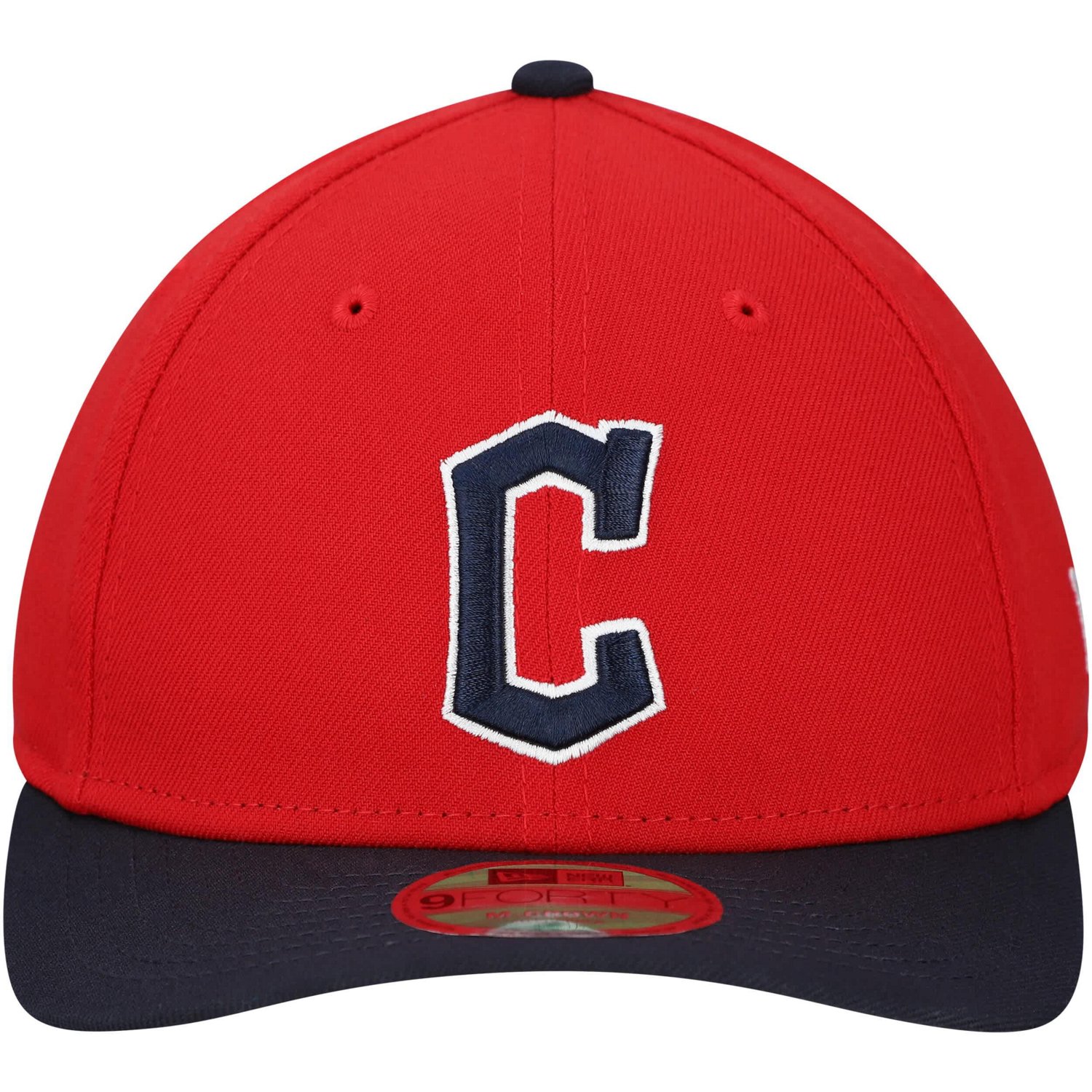 New Era Black Cleveland Guardians Replica 9FORTY Adjustable Hat                                                                  - view number 2