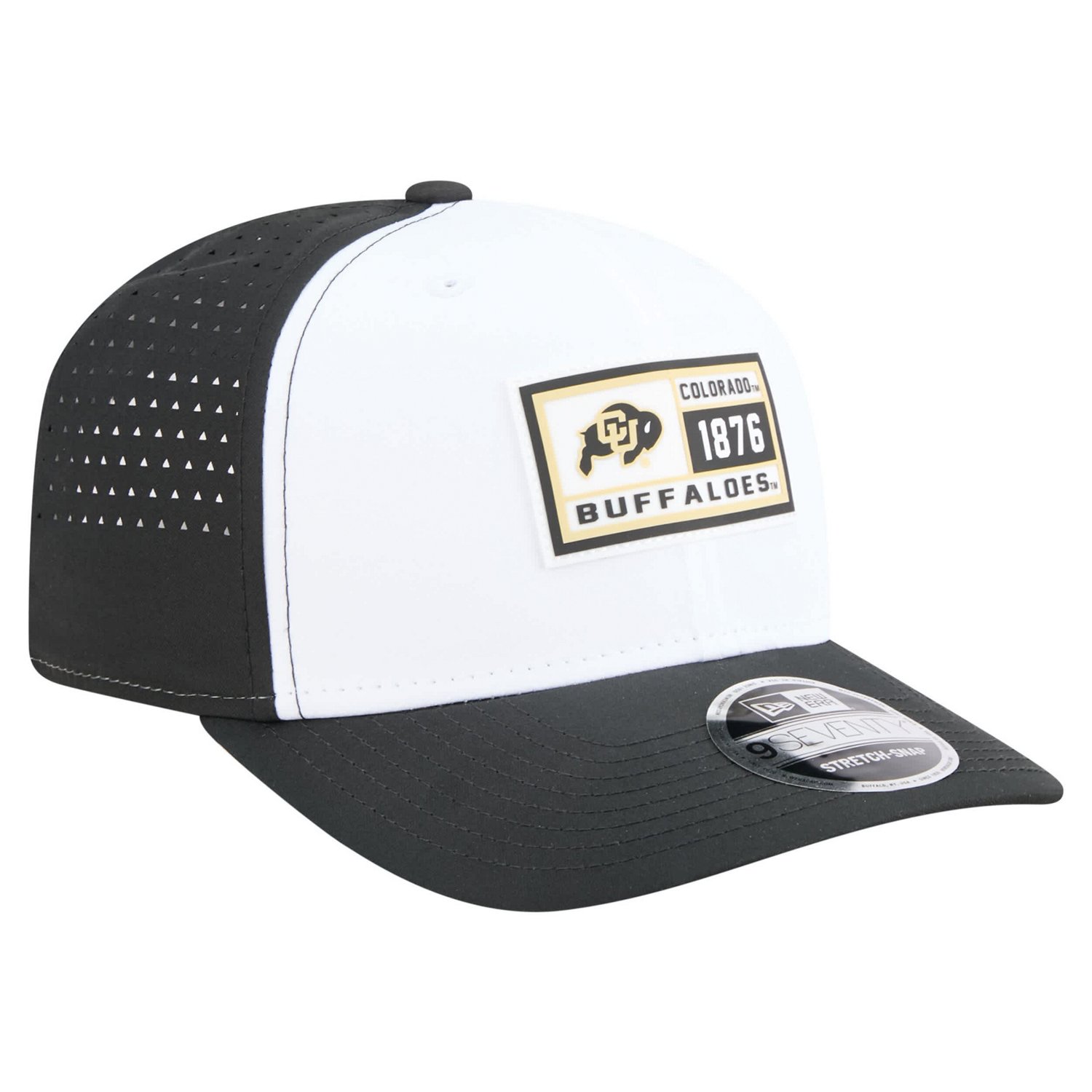 New Era Black Colorado Buffaloes Perforated Patched 9SEVENTY Adjustable Hat - view number 3