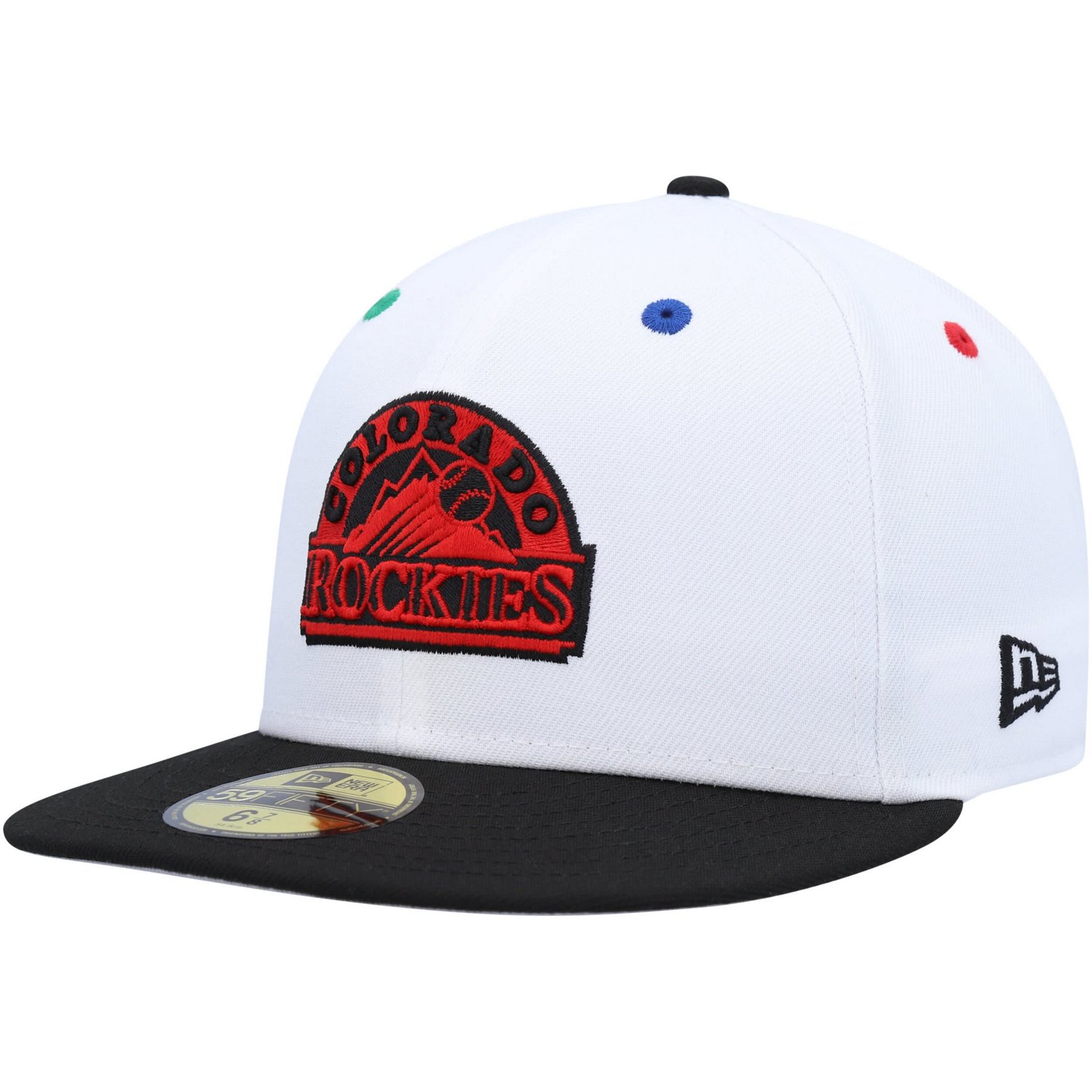 New Era Black Colorado Rockies 25th Anniversary Primary Eye 59FIFTY Fitted Hat - view number 3