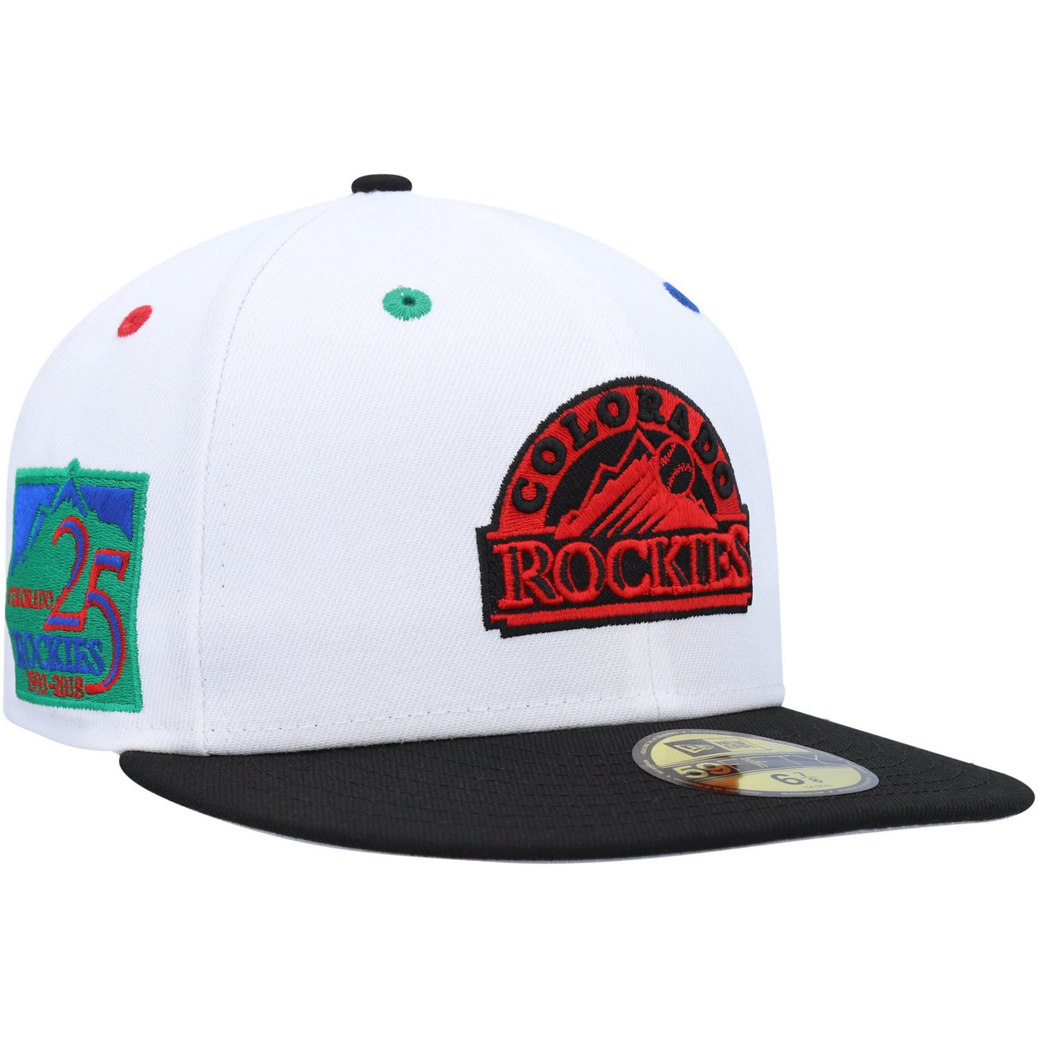 New Era Black Colorado Rockies 25th Anniversary Primary Eye 59FIFTY Fitted Hat