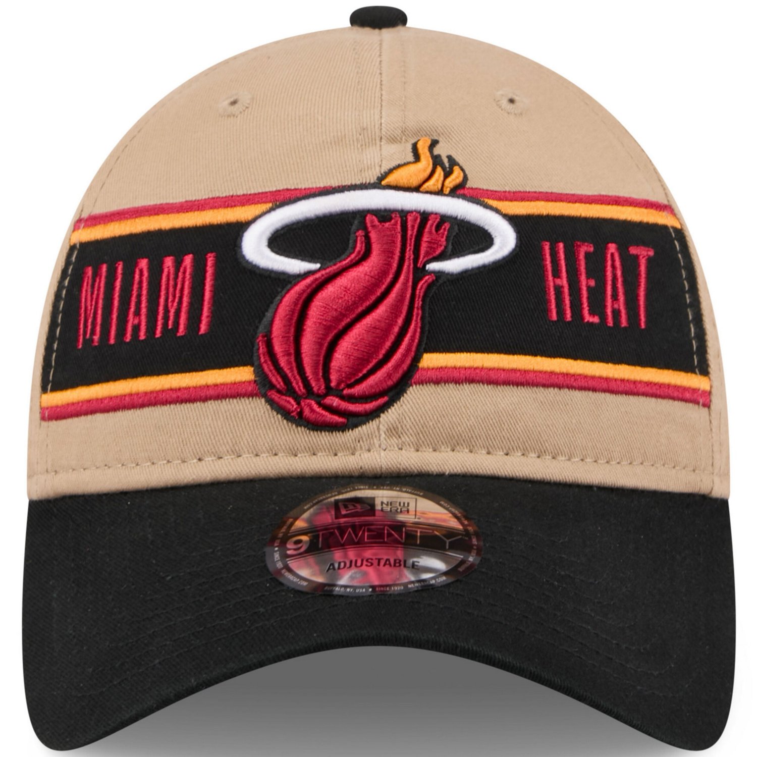 New Era Black Miami Heat 2024 NBA Draft 9TWENTY Adjustable Hat - view number 2