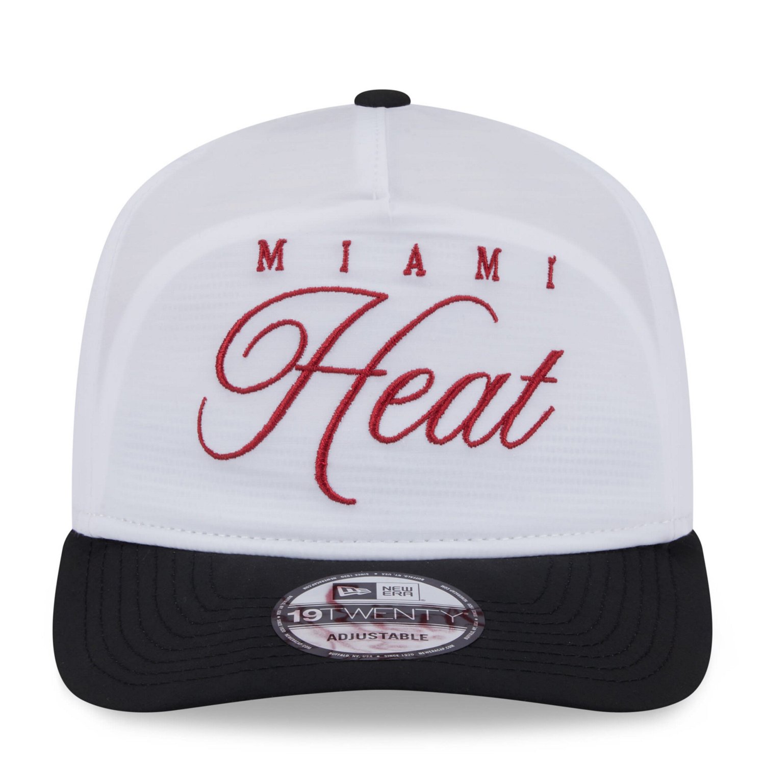New Era Black Miami Heat 2025 NBA Draft On-Stage Nylon 19TWENTY Adjustable Hat - view number 2