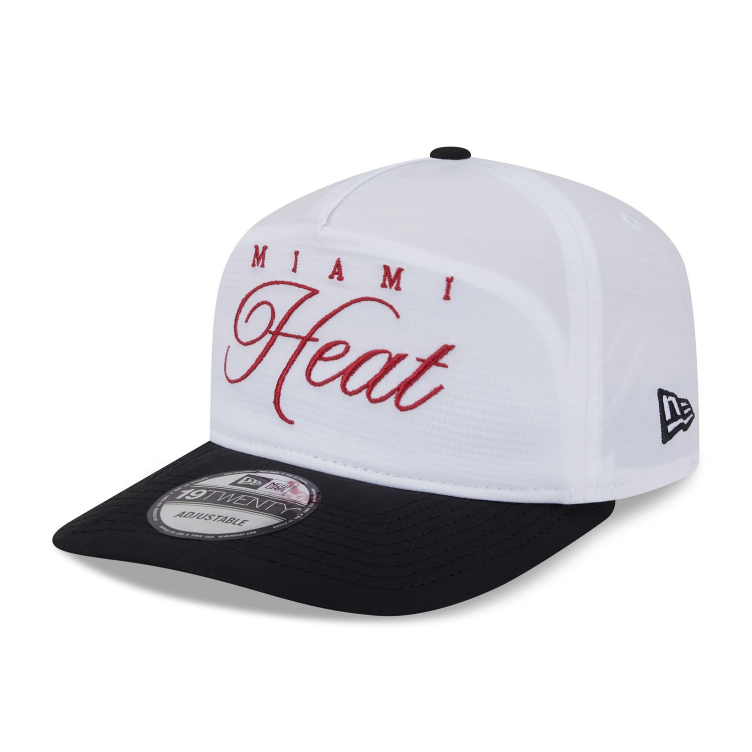 New Era Black Miami Heat 2025 NBA Draft On-Stage Nylon 19TWENTY Adjustable Hat - view number 3