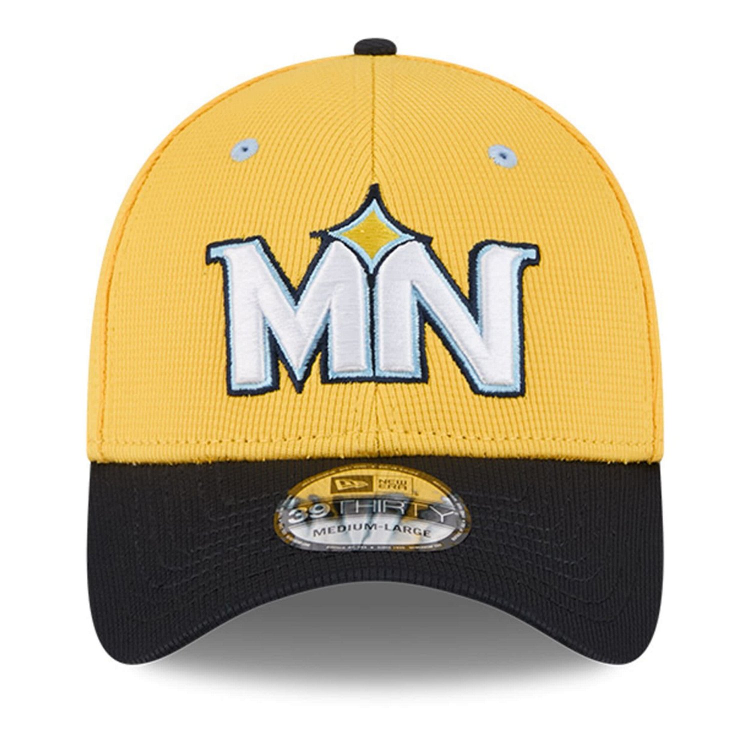 New Era Black Minnesota Twins City Connect Batting Practice 39THIRTY Flex Hat - view number 2