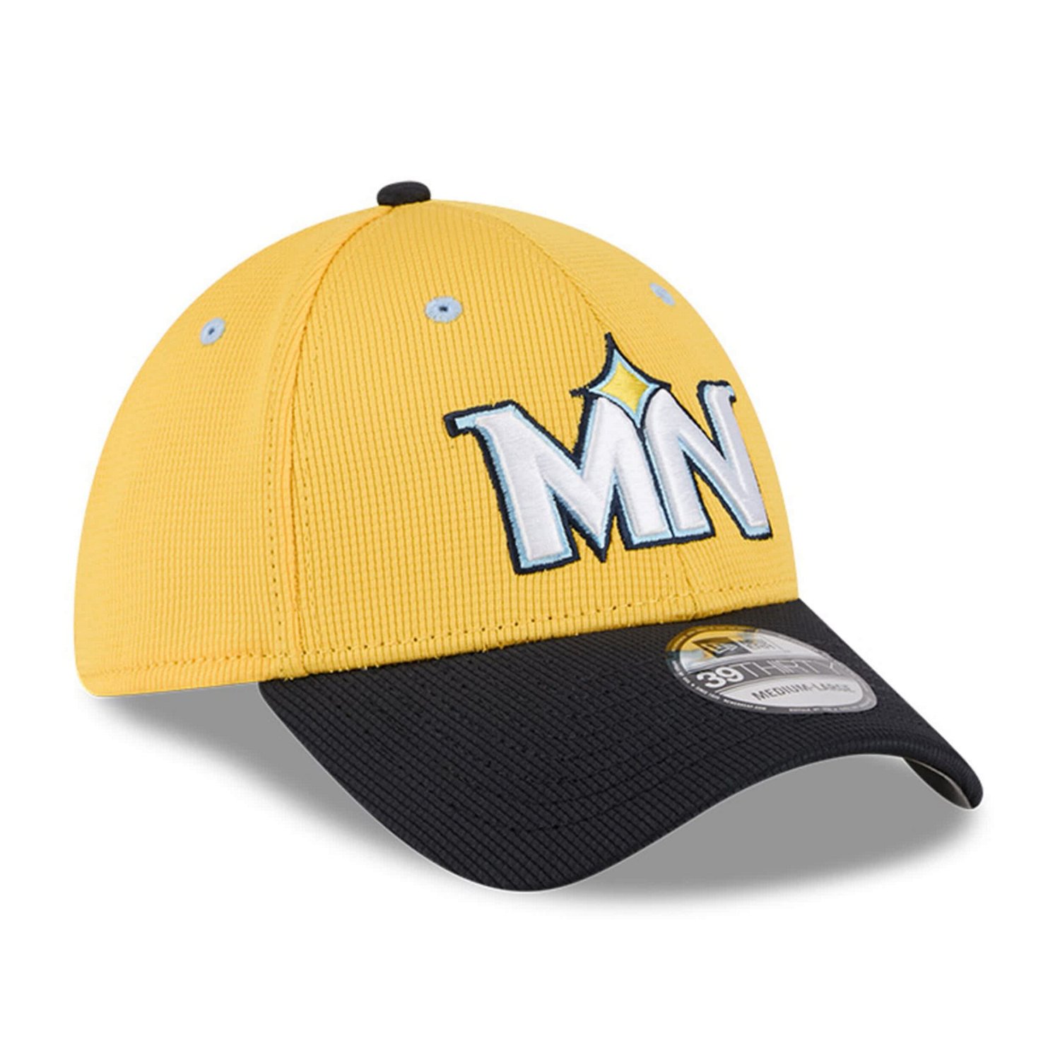 New Era Black Minnesota Twins City Connect Batting Practice 39THIRTY Flex Hat - view number 3