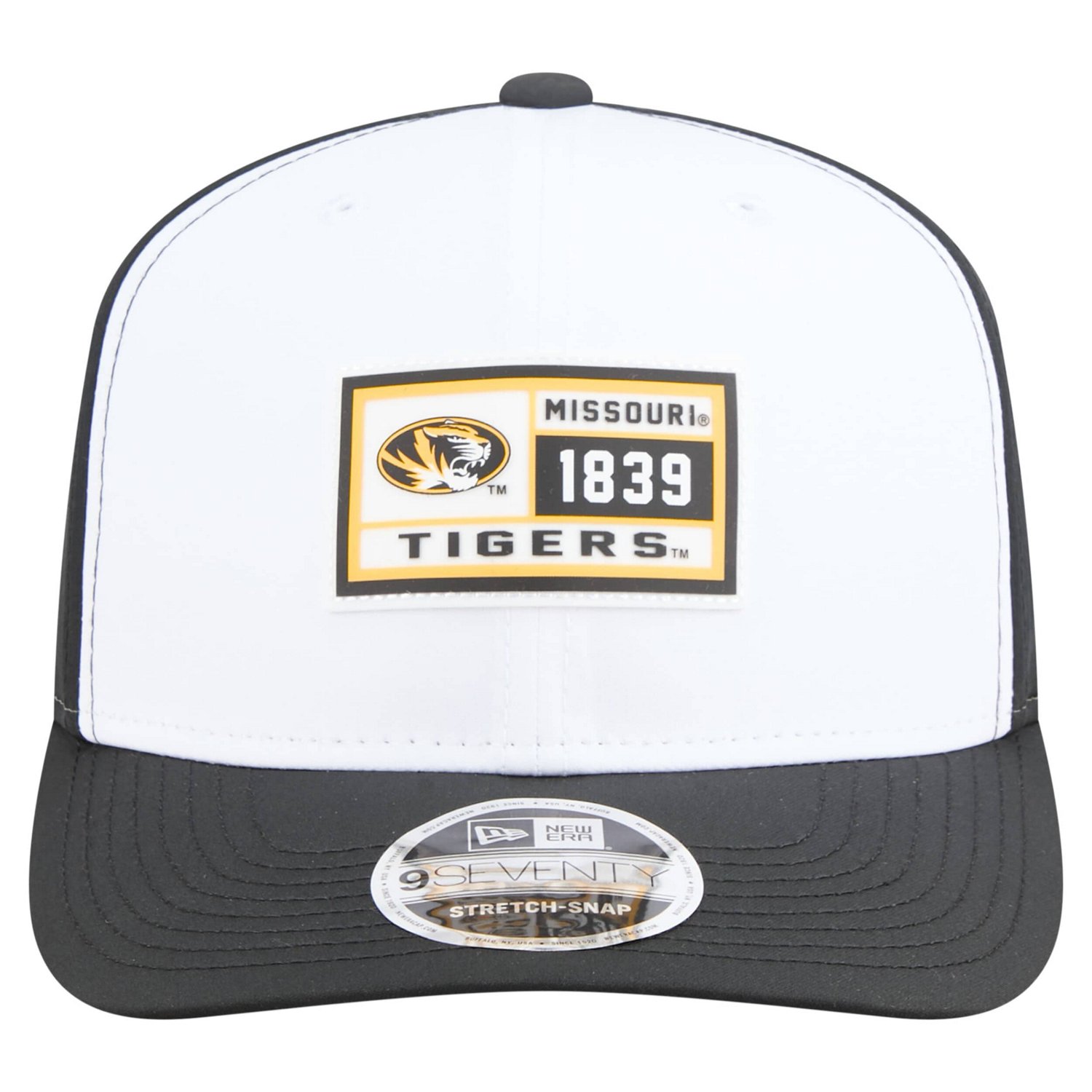 New Era Black Missouri Tigers Perforated Patched 9SEVENTY Adjustable Hat - view number 2