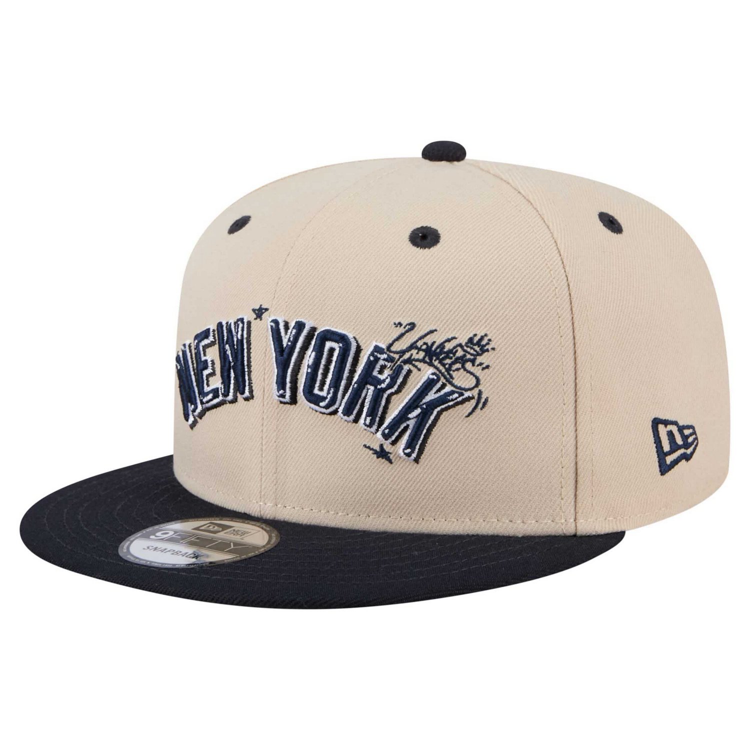 New Era Black New York Yankees Team Art 9FIFTY Snapback Hat - view number 1