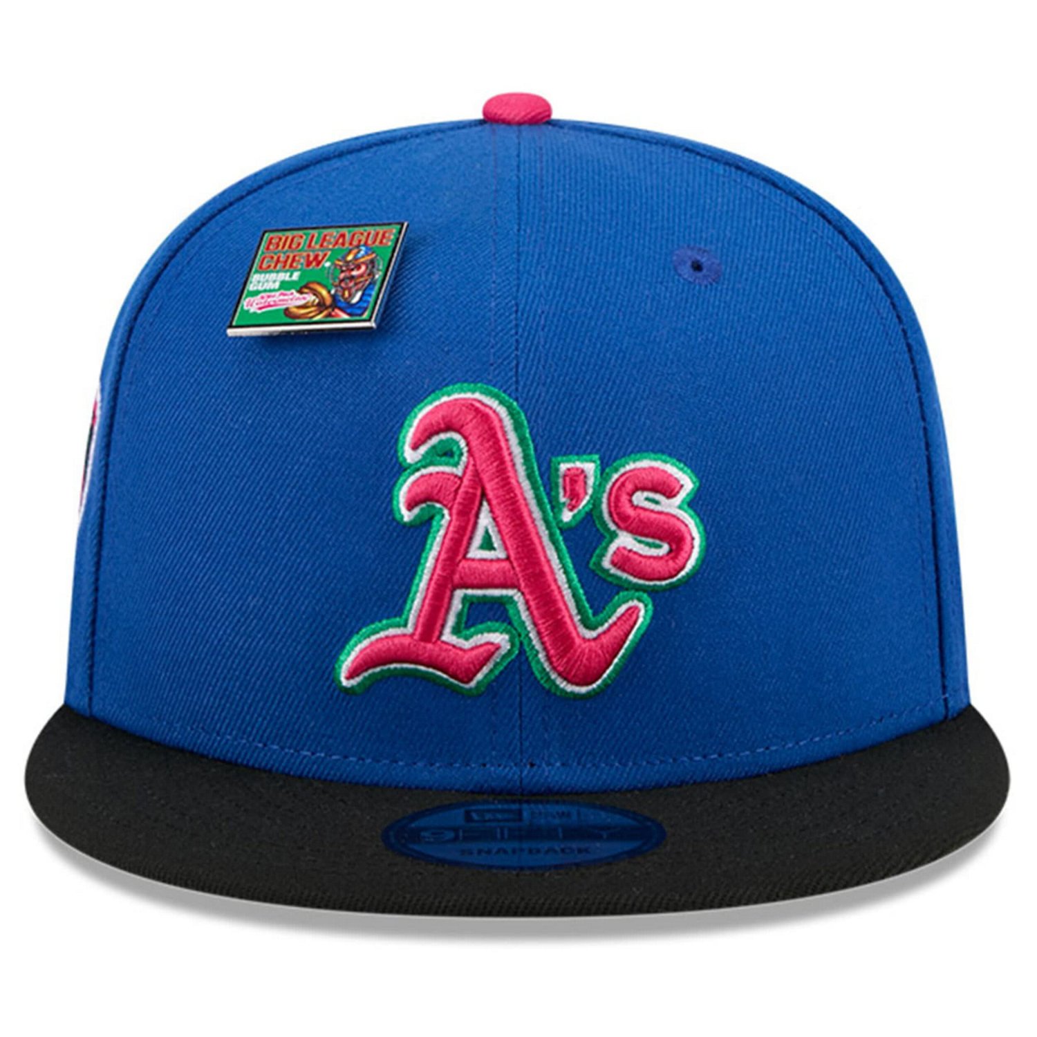 New Era /Black Oakland Athletics Watermelon Big League Chew Flavor Pack 9FIFTY Snapback Hat - view number 2