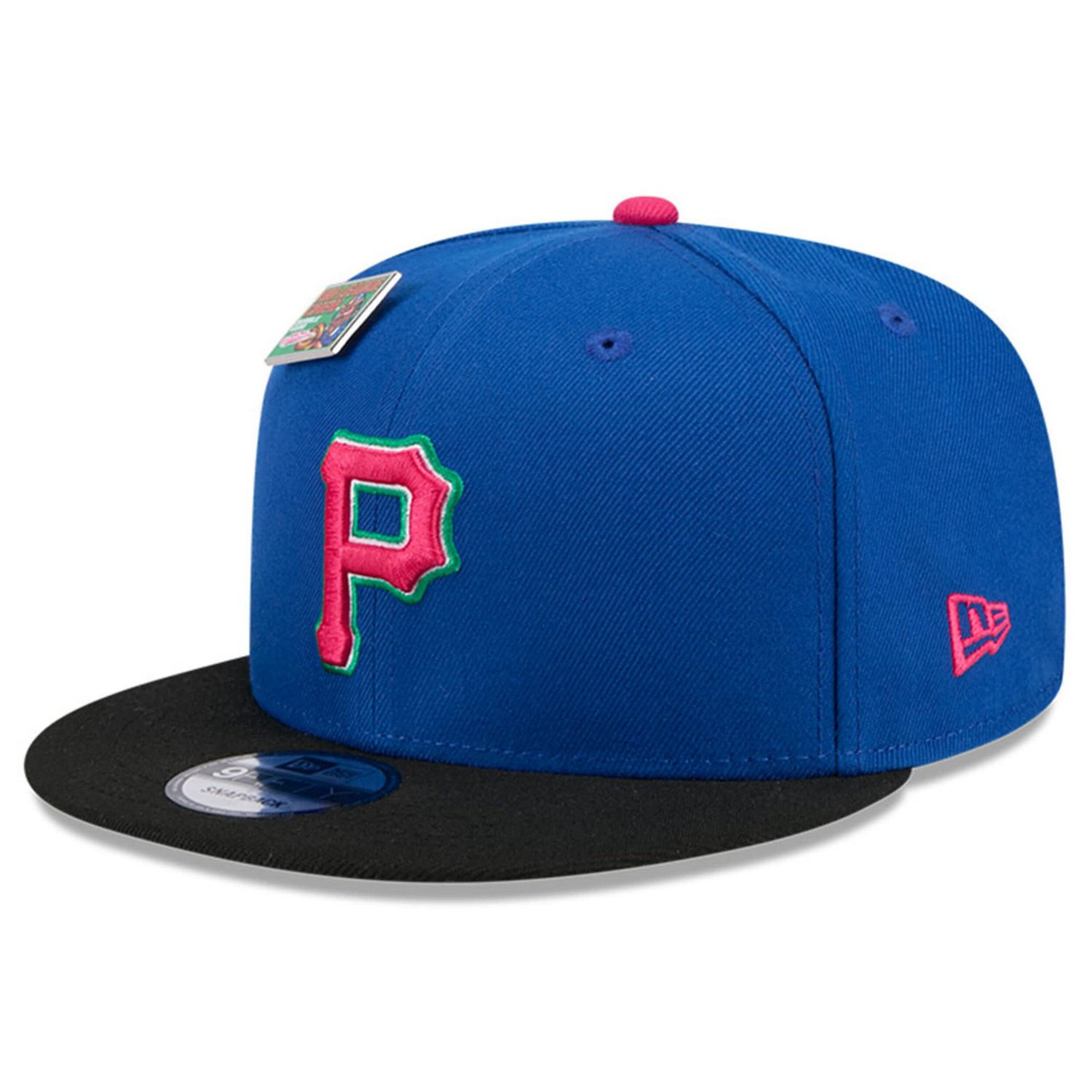 New Era /Black Pittsburgh Pirates Watermelon Big League Chew Flavor Pack 9FIFTY Snapback Hat - view number 3