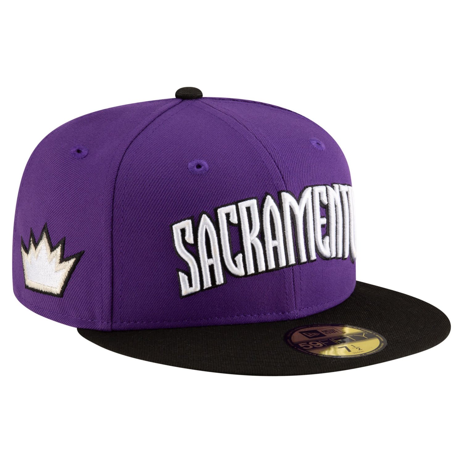 New Era Black Sacramento Kings 2024 25 Classic Edition Jersey Hook 59FIFTY Fitted Hat - view number 1