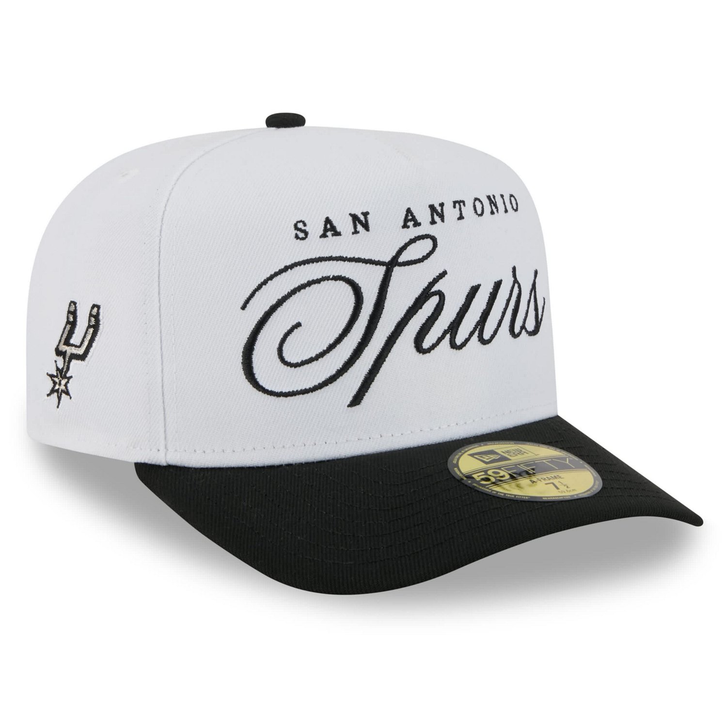 New Era Black San Antonio Spurs 2025 NBA Draft A-Frame 59FIFTY Fitted Hat