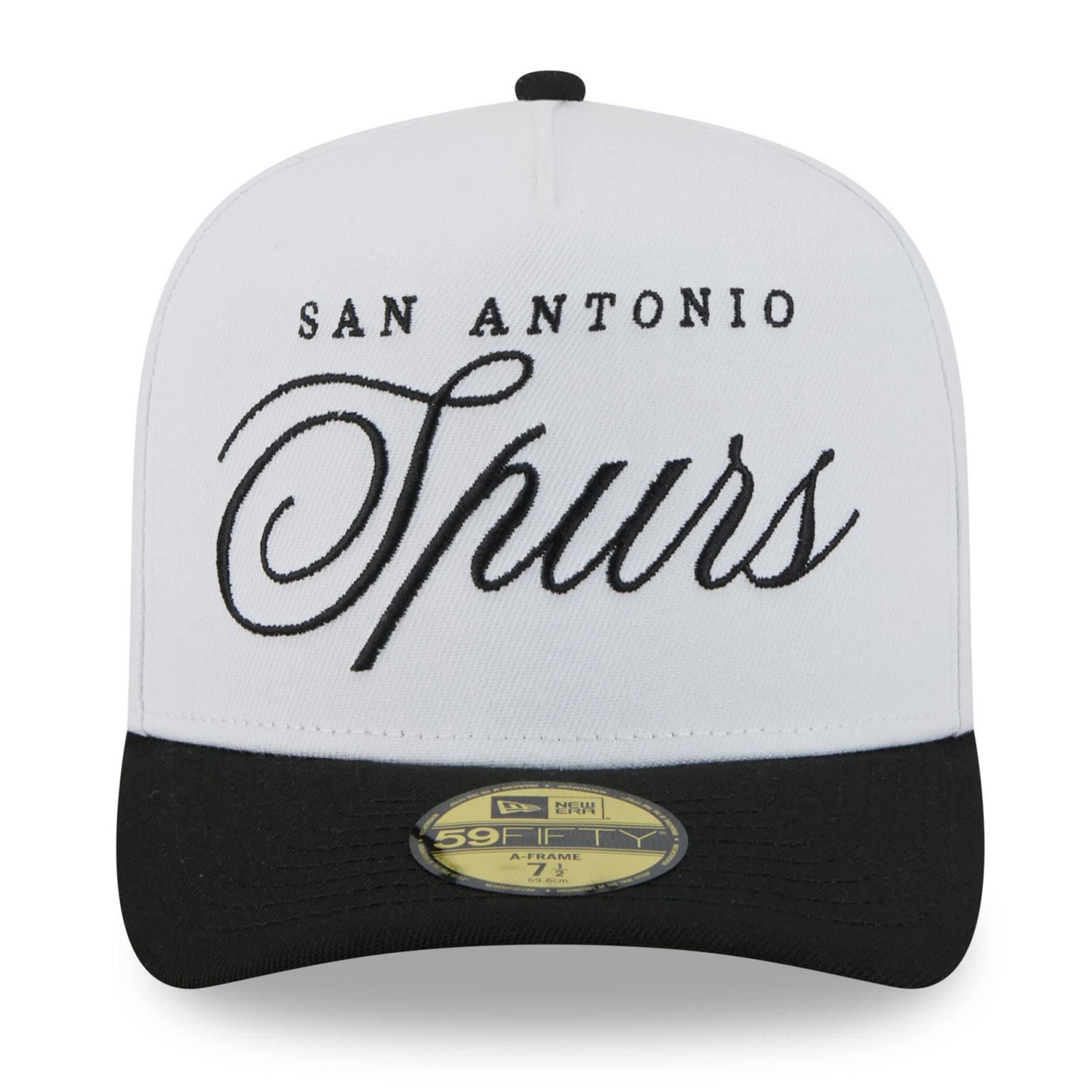New Era Black San Antonio Spurs 2025 NBA Draft A-Frame 59FIFTY Fitted Hat