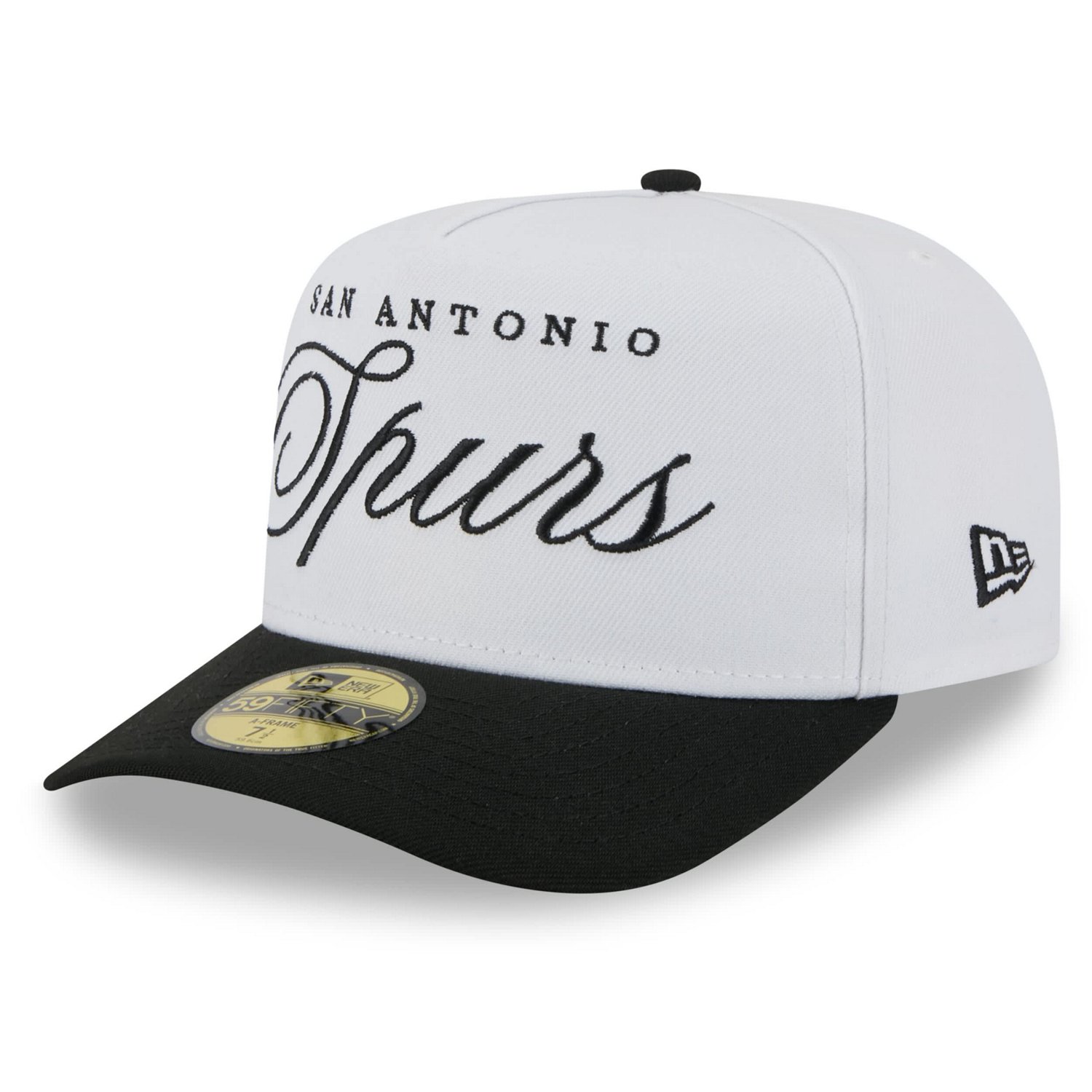 New Era Black San Antonio Spurs 2025 NBA Draft A-Frame 59FIFTY Fitted Hat