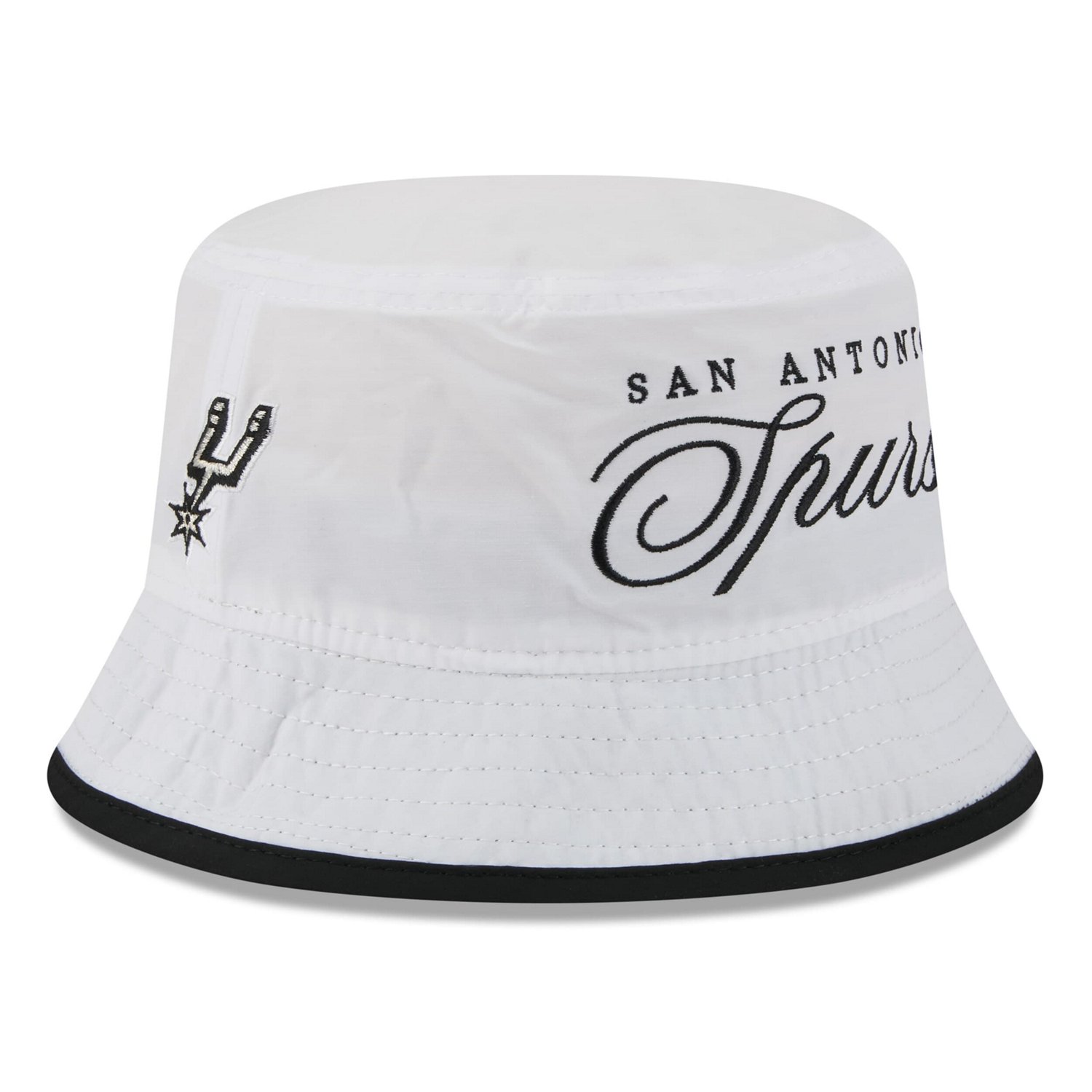 New Era Black San Antonio Spurs 2025 NBA Draft Nylon Bucket Hat - view number 1