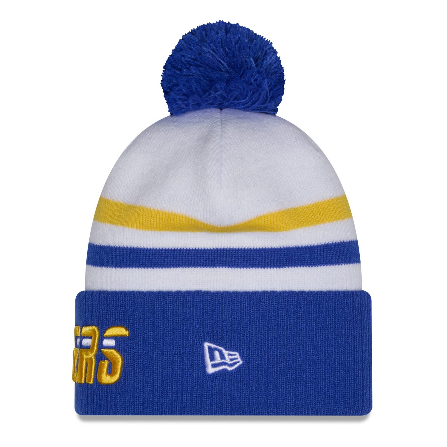 New Era Blue Indiana Pacers 2025 26 City Edition Cuffed Knit Hat with Pom - view number 3