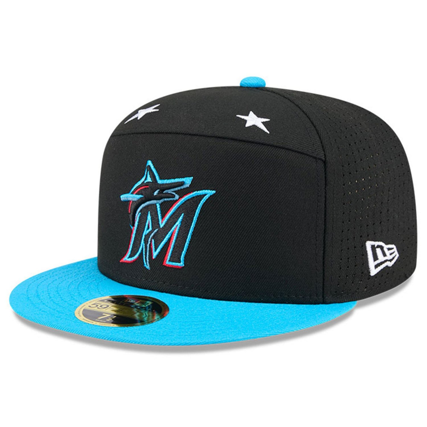 New Era Blue Miami Marlins 2025 MLB All-Star Game Side Patch 59FIFTY Fitted Hat - view number 3