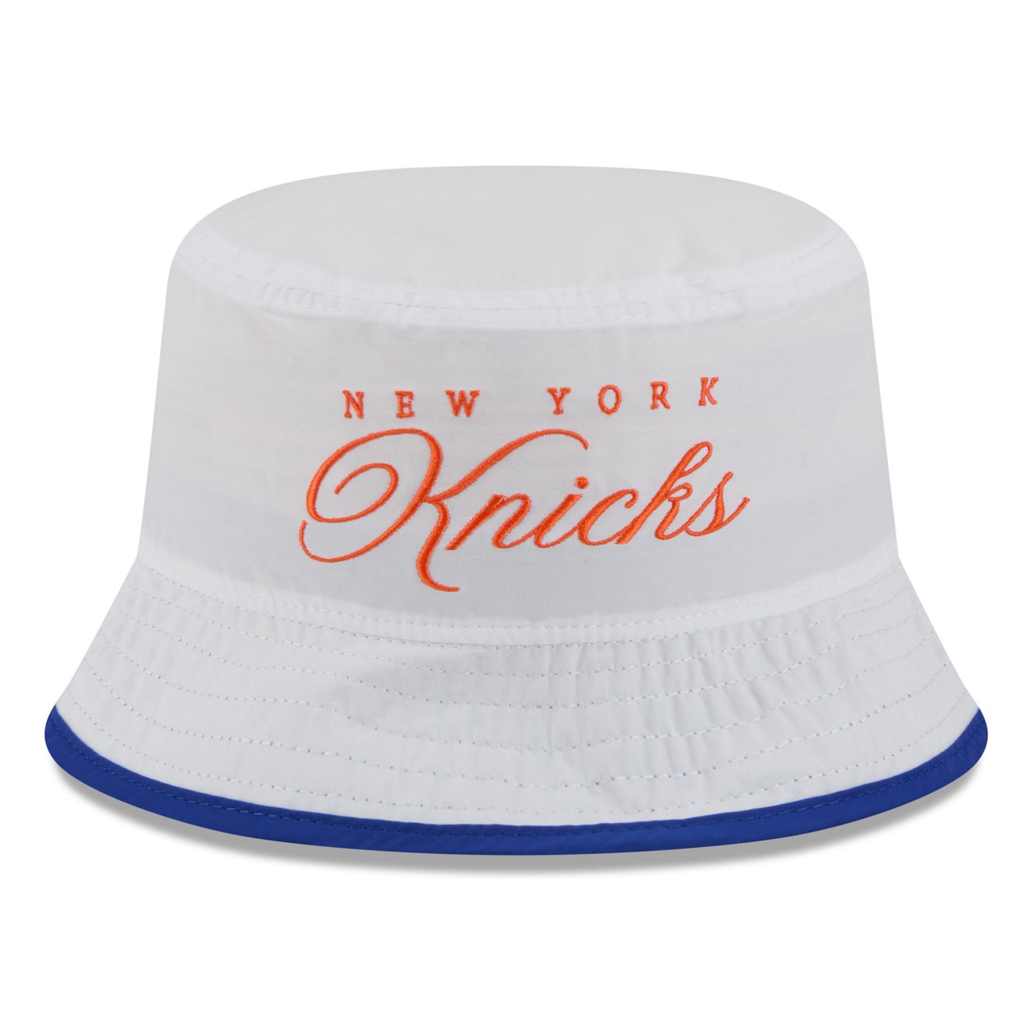 New Era Blue New York Knicks 2025 NBA Draft Nylon Bucket Hat - view number 2