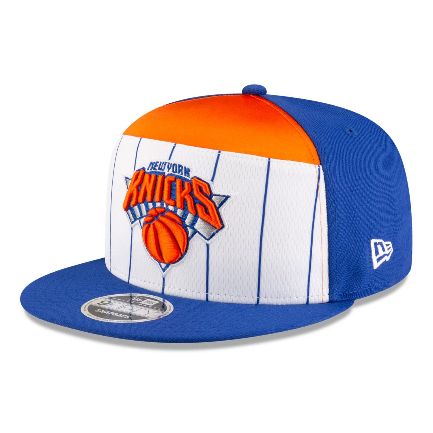 New Era Blue New York Knicks 2025 NBA Tip Off Split Panel 9FIFTY Snapback Hat - view number 3