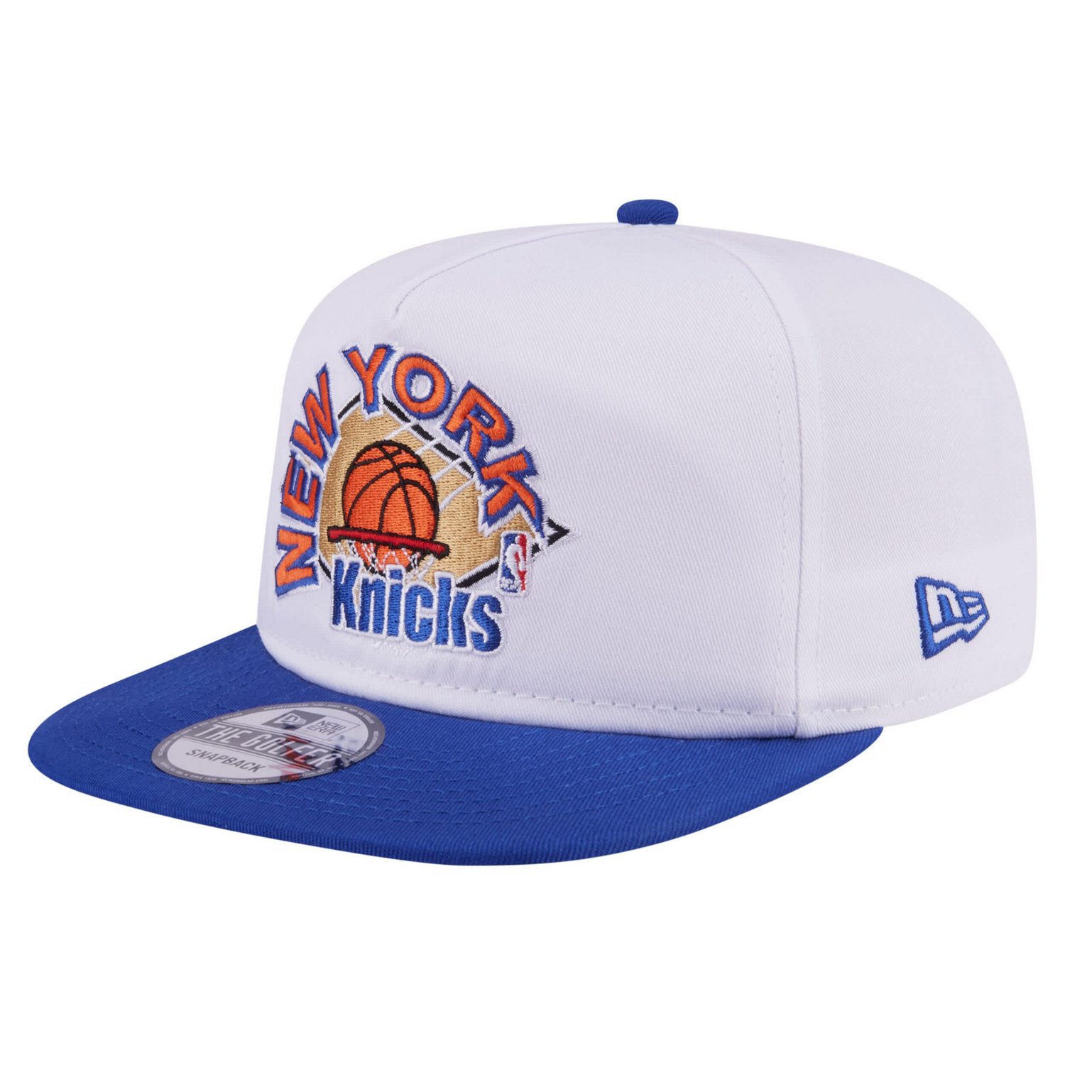 New Era Blue New York Knicks Hardwood Two-Tone Golfer Adjustable Hat - view number 3