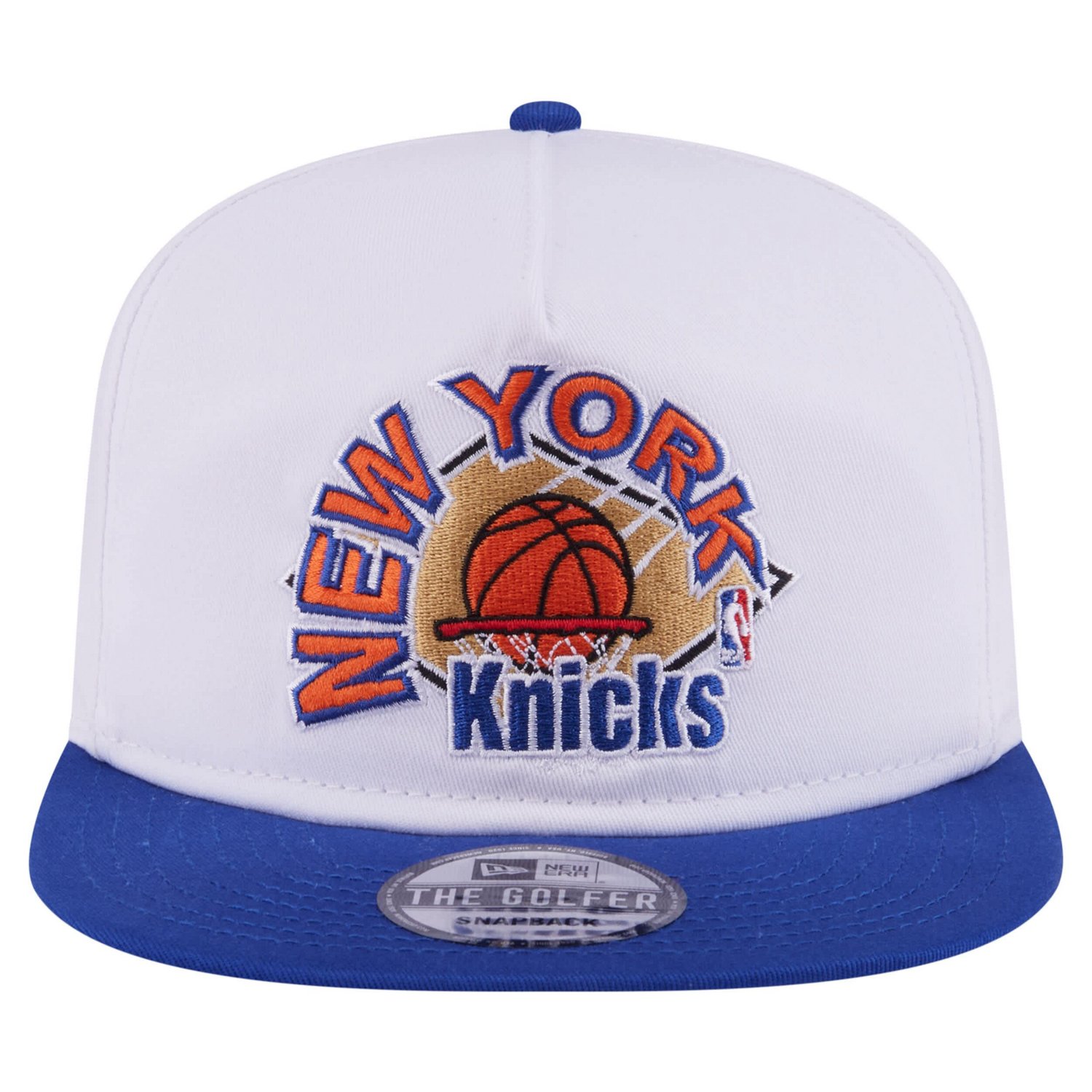 New Era Blue New York Knicks Hardwood Two-Tone Golfer Adjustable Hat - view number 2