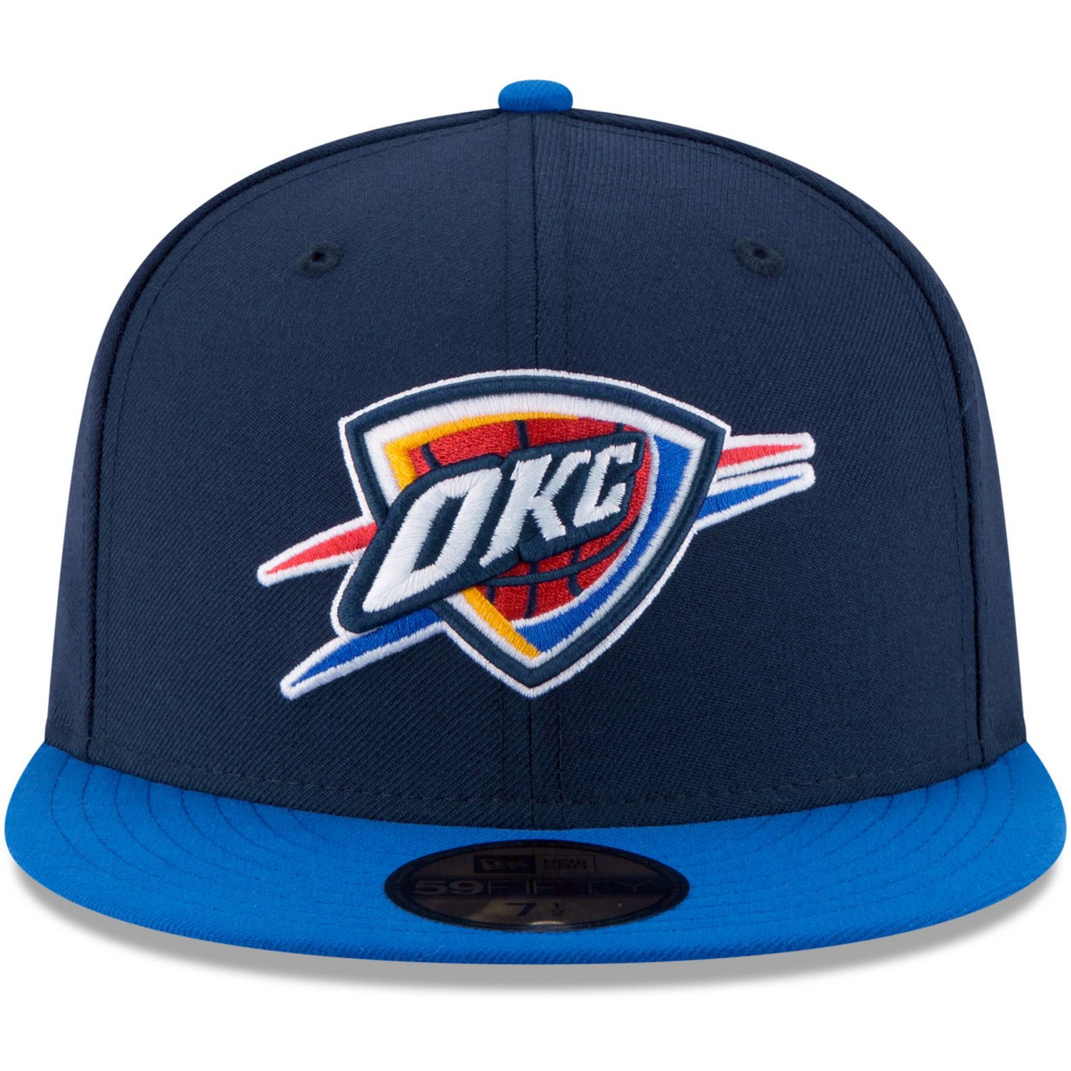 New Era Blue Oklahoma City Thunder 2025 NBA Finals Champions Side Patch Two-Tone 59FIFTY Fitted Hat - view number 2