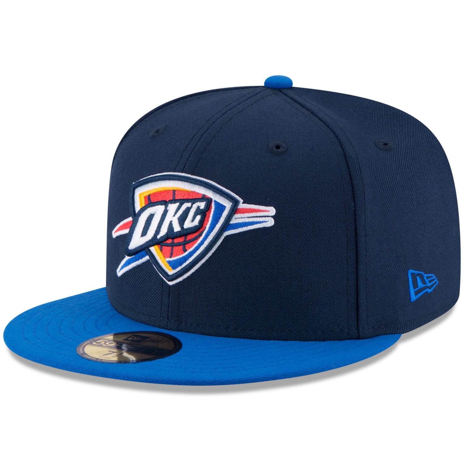 New Era Blue Oklahoma City Thunder 2025 NBA Finals Champions Side Patch Two-Tone 59FIFTY Fitted Hat - view number 3