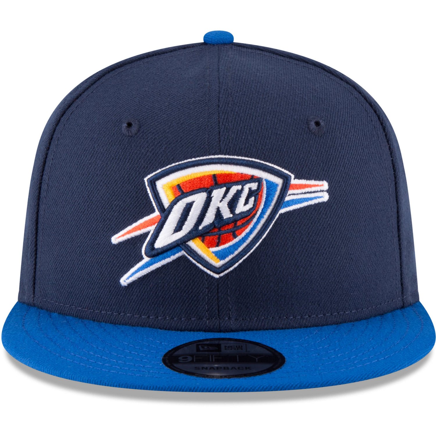 New Era Blue Oklahoma City Thunder Two-Tone 9FIFTY Adjustable Hat - view number 2