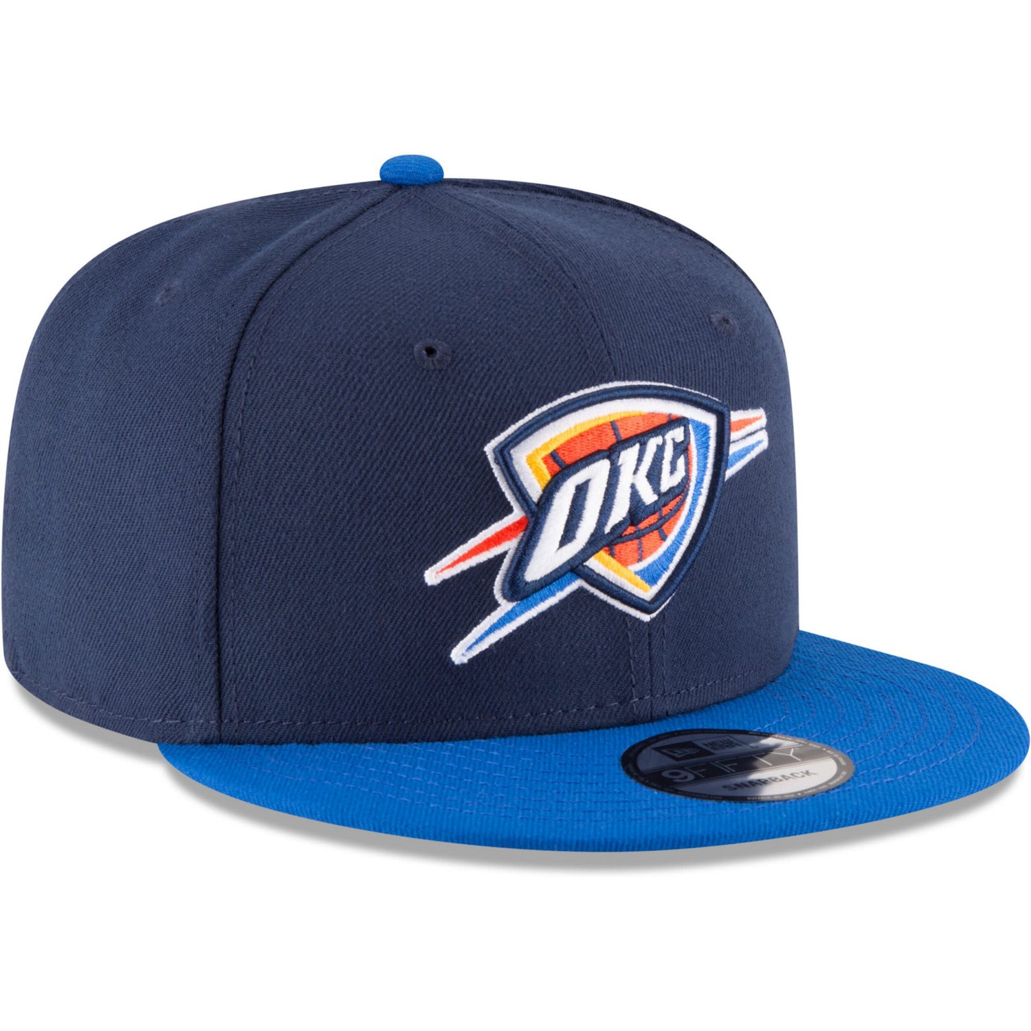 New Era Blue Oklahoma City Thunder Two-Tone 9FIFTY Adjustable Hat - view number 3
