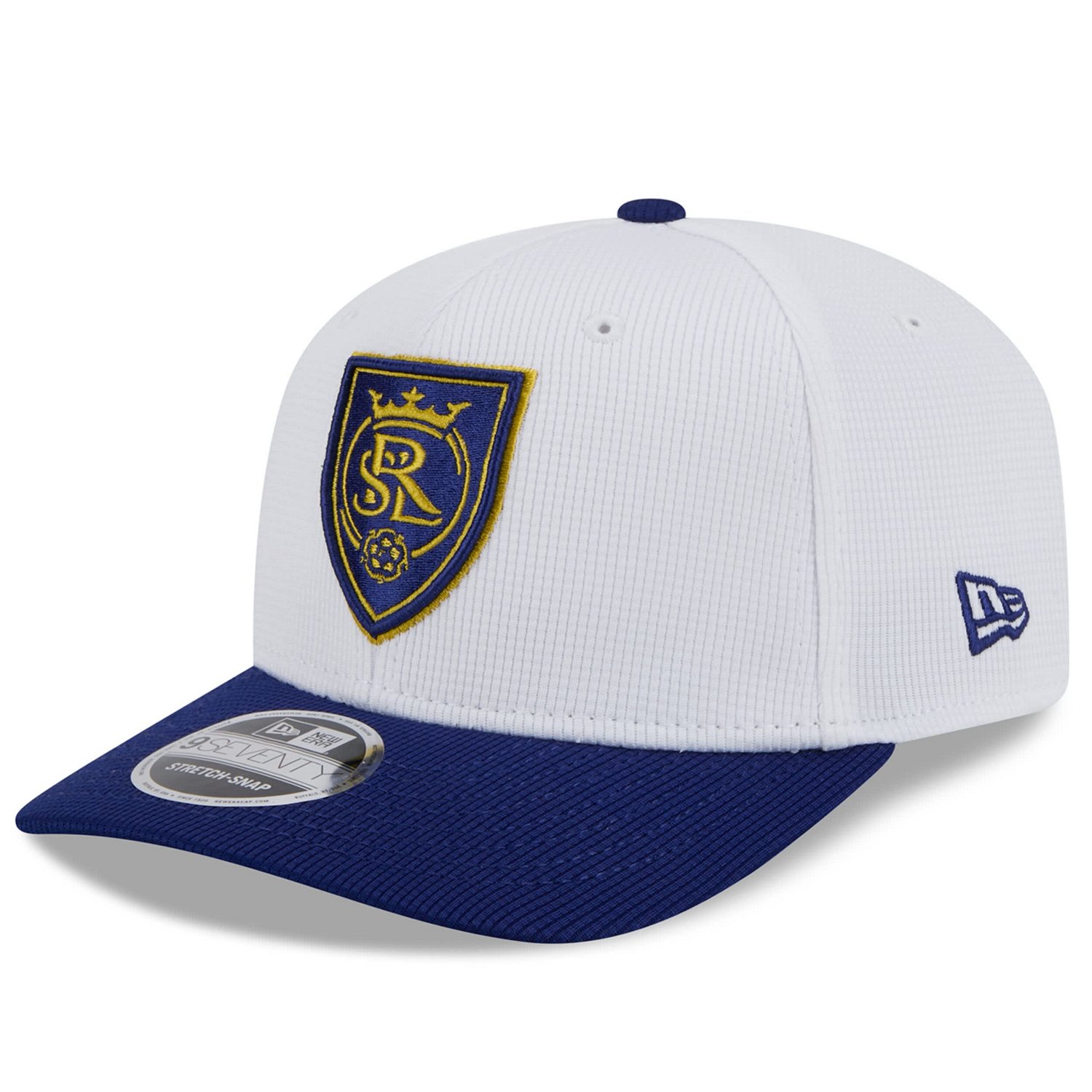 New Era Blue Real Salt Lake 2025 Jersey Hook 9SEVENTY Stretch-Snap Hat - view number 3