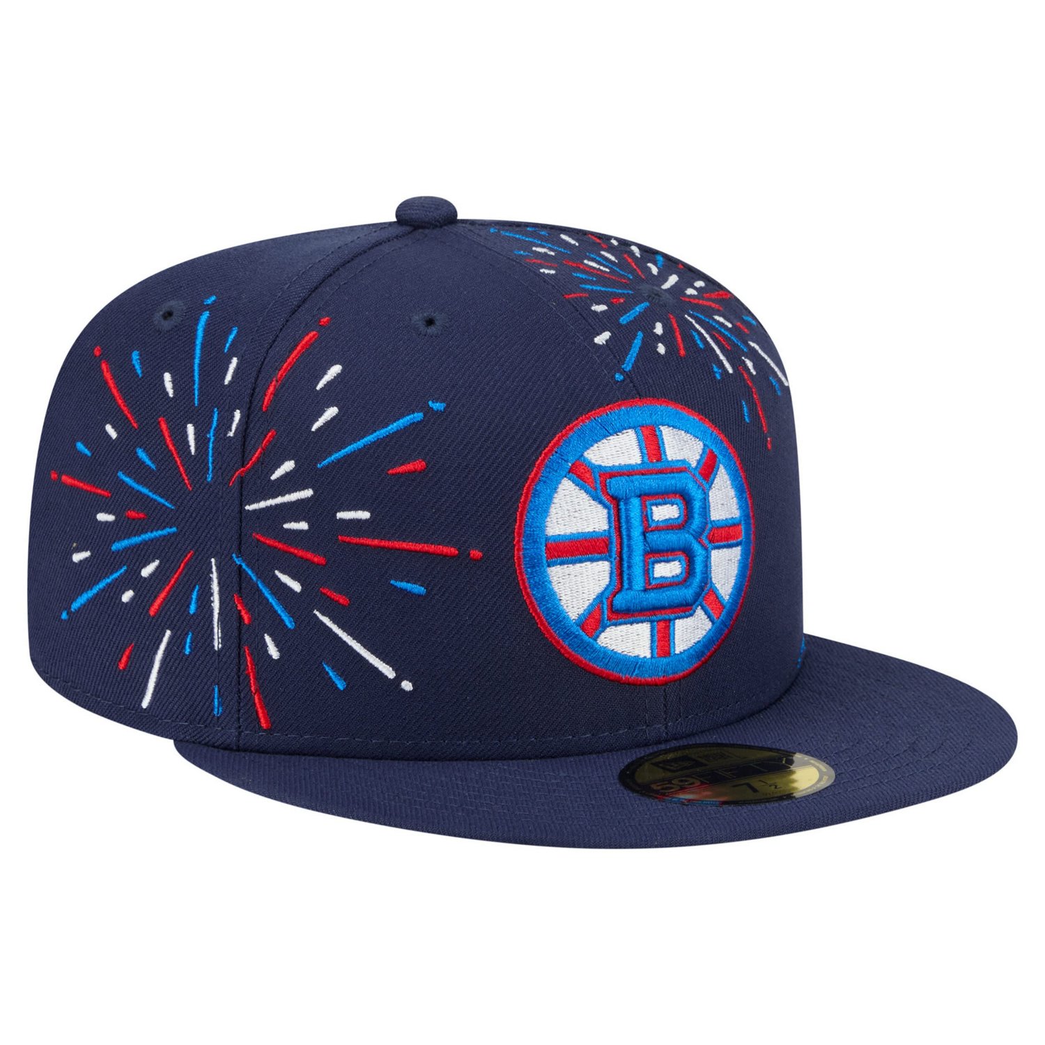 New Era Boston Bruins Americana Fireworks 59FIFTY Fitted Hat - view number 3