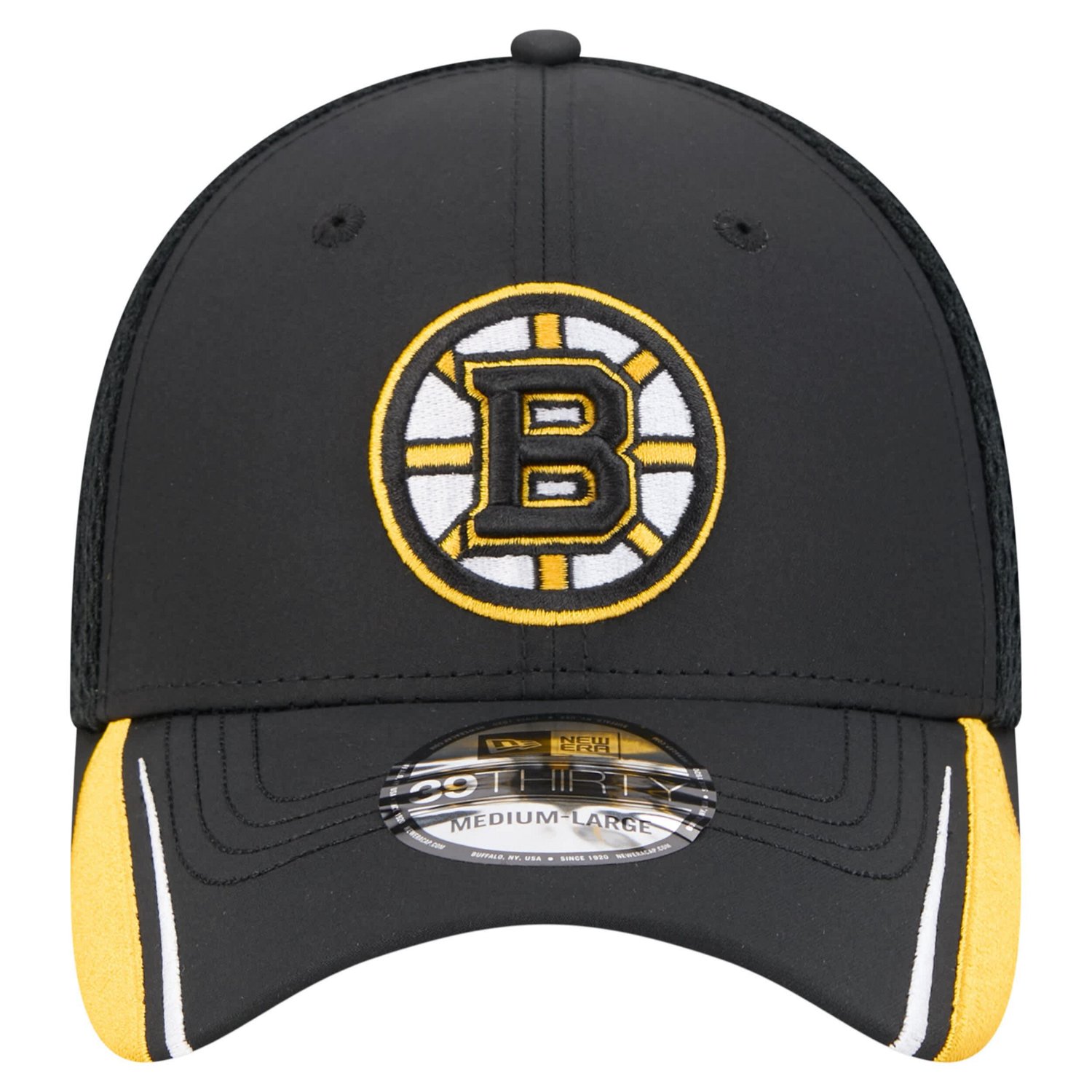 New Era Boston Bruins Linear Featherweight 39THIRTY Flex Hat