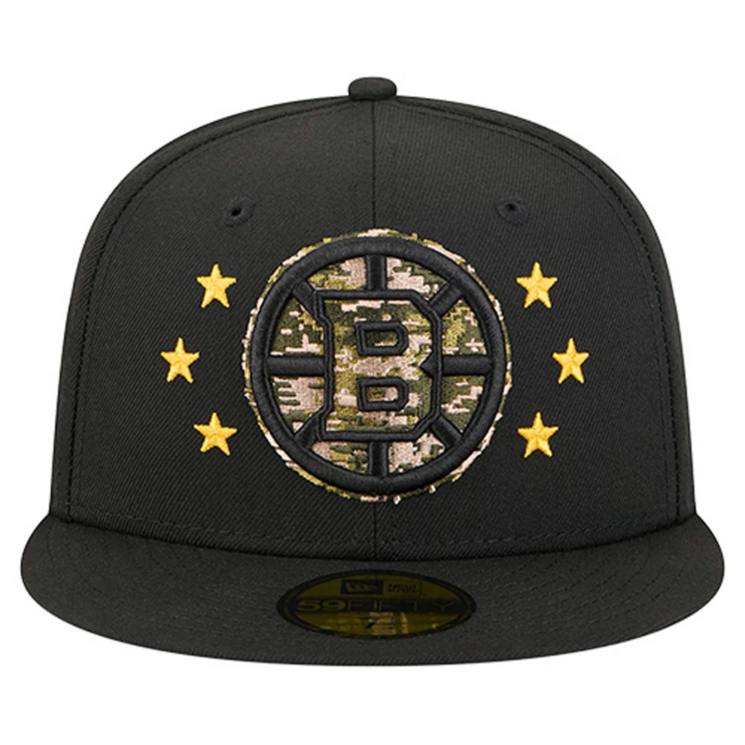 New Era Boston Bruins Military Appreciation Digital Camo Stars 59FIFTY Fitted Hat - view number 2