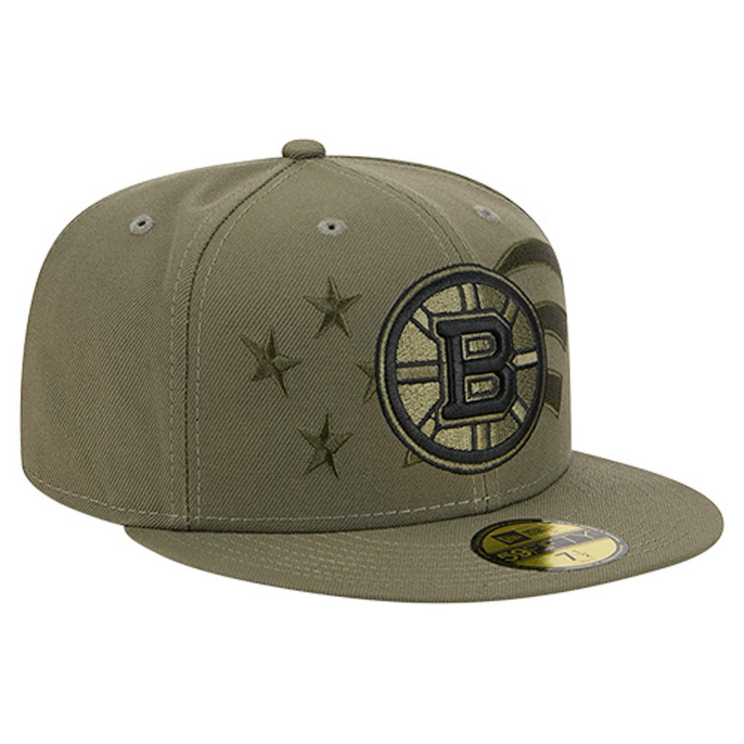 New Era Boston Bruins Military Appreciation Flag 59FIFTY Fitted Hat - view number 3