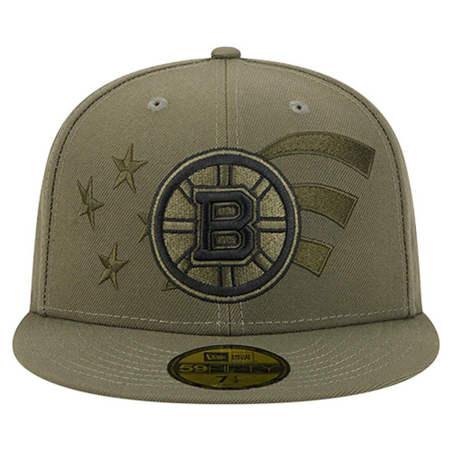 New Era Boston Bruins Military Appreciation Flag 59FIFTY Fitted Hat - view number 2