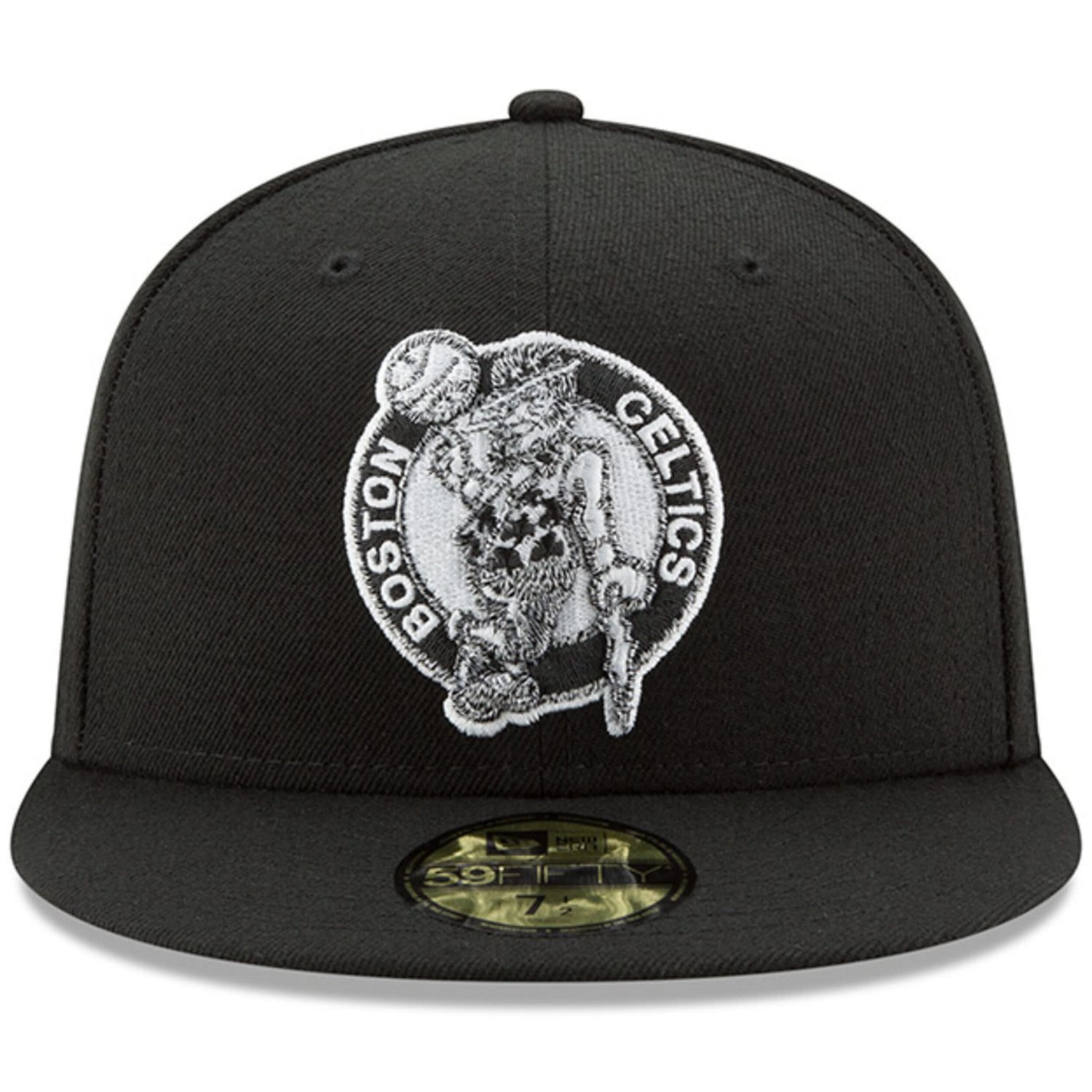 New Era Boston Celtics  White Logo 59FIFTY Fitted Hat - view number 2