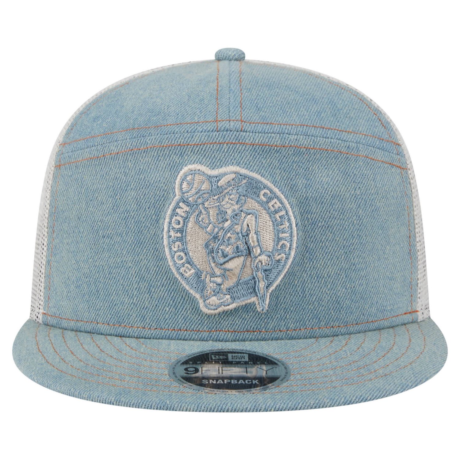 New Era Boston Celtics Adventure Split Panel 9FIFTY Snapback Trucker Hat