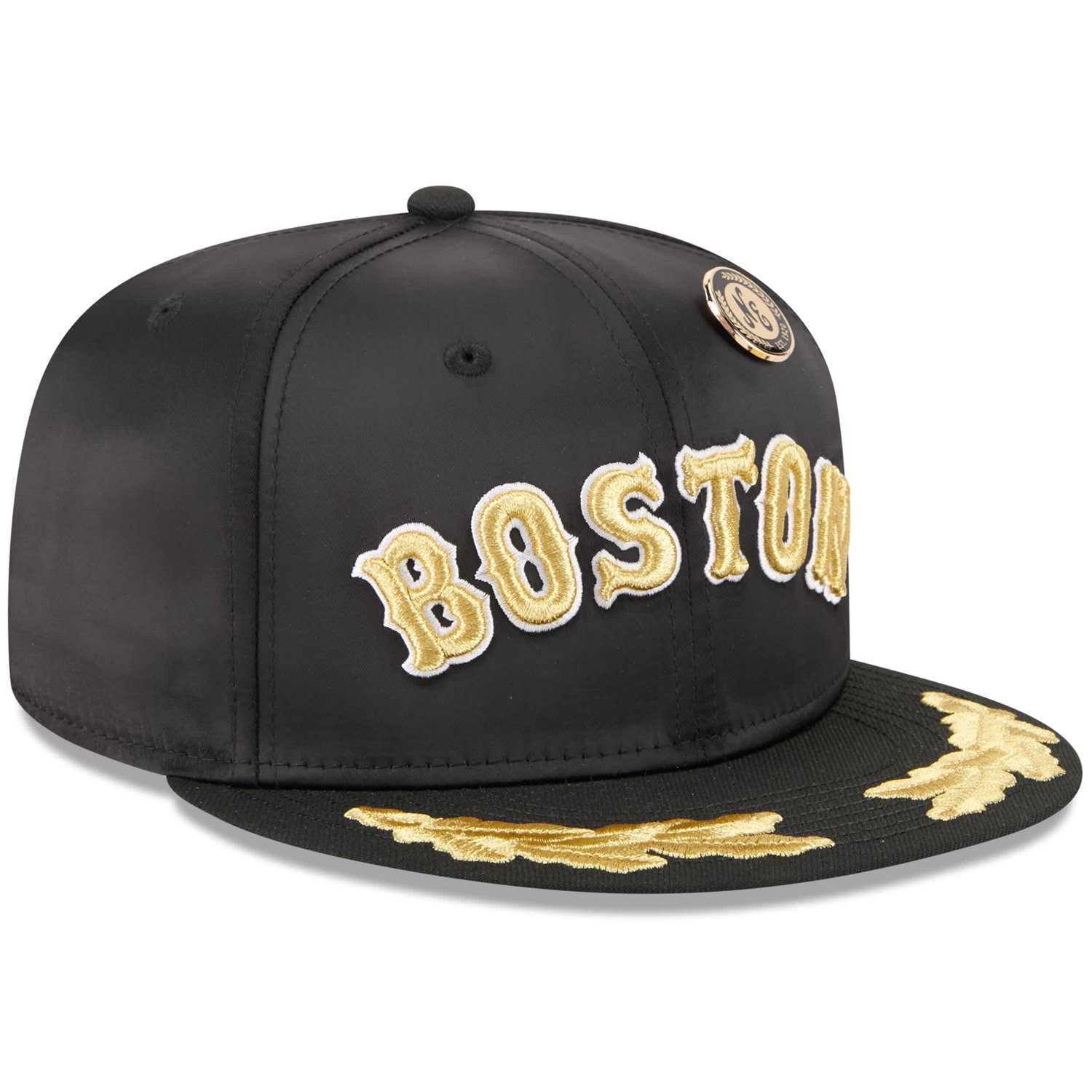 New Era Boston Red Sox 2025 59FIFTY Day Gold Leaf 59FIFTY Fitted Hat - view number 3