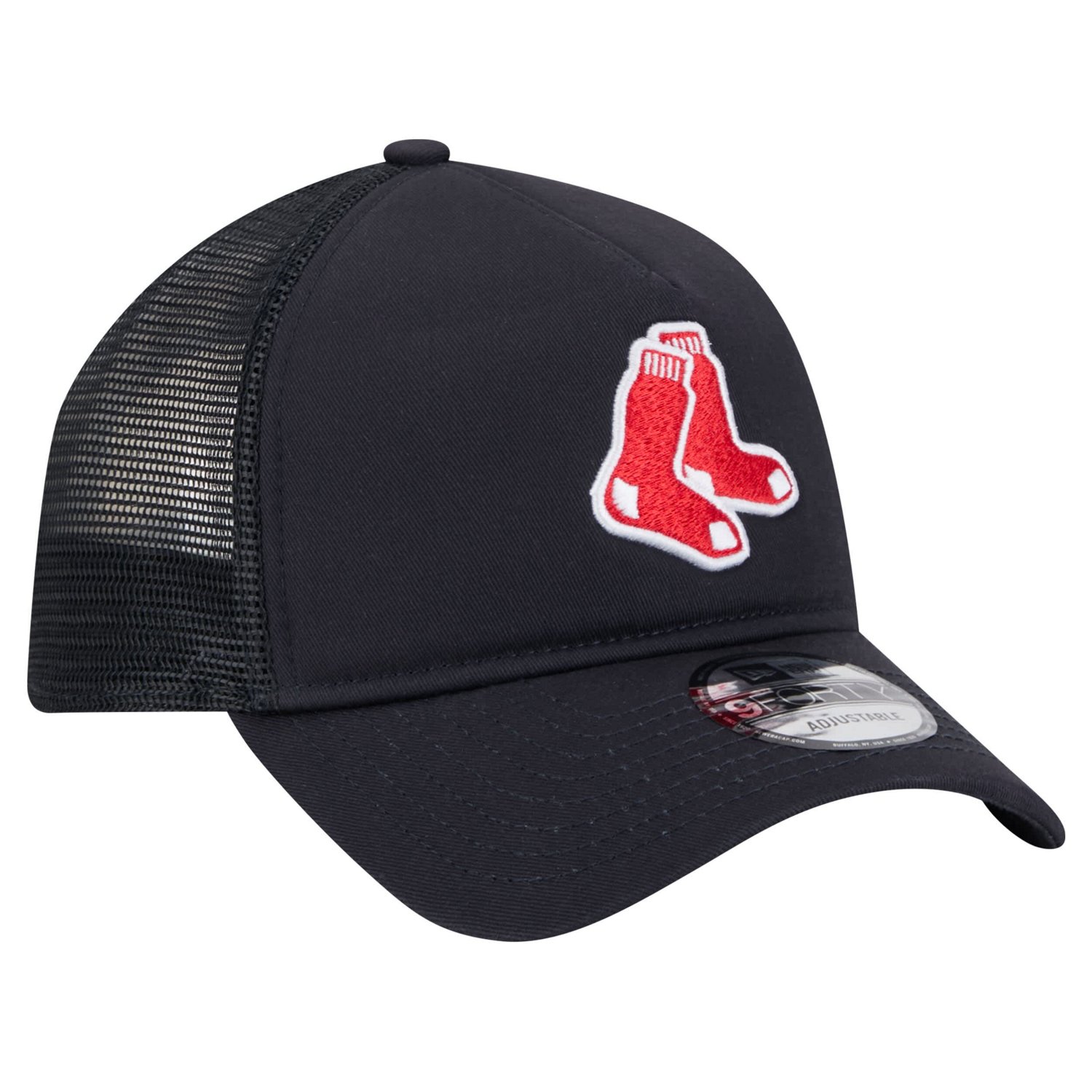 New Era Boston Red Sox 9FORTY A-Frame Trucker Adjustable Hat