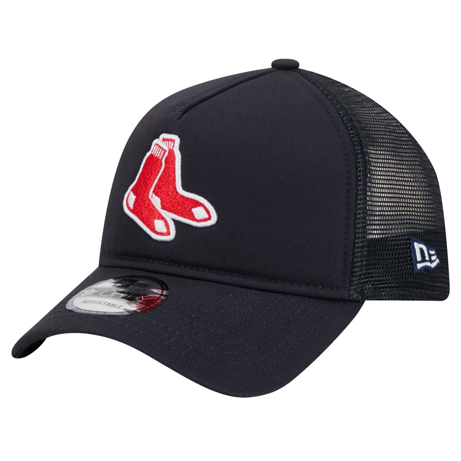 New Era Boston Red Sox 9FORTY A-Frame Trucker Adjustable Hat
