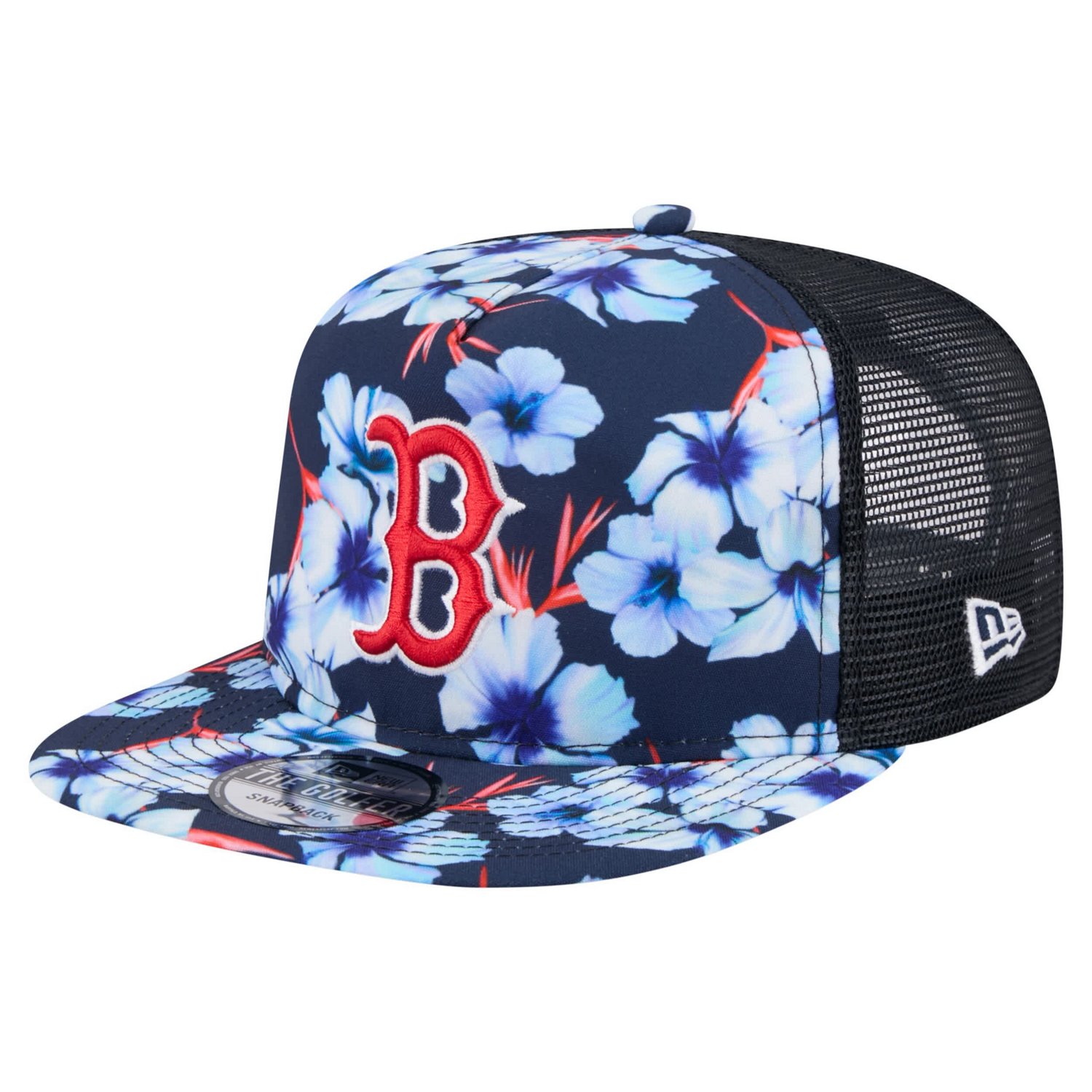 NEW ERA ☆ 'Puff Print' Pre-Curved Golfer Trucker トラッカー Men's New Era Navy U.S. Paralympics The Golfer Trucker