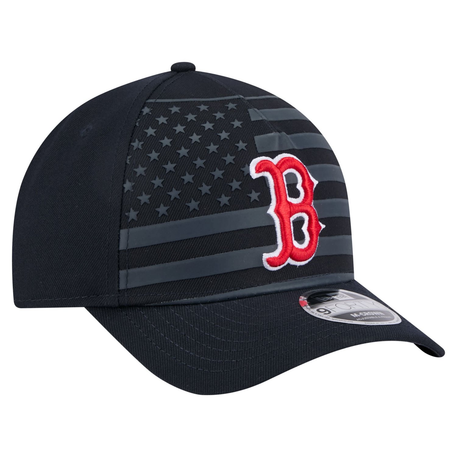 New Era Boston Red Sox American Flag 9FORTY M-Crown A-Frame Adjustable Hat