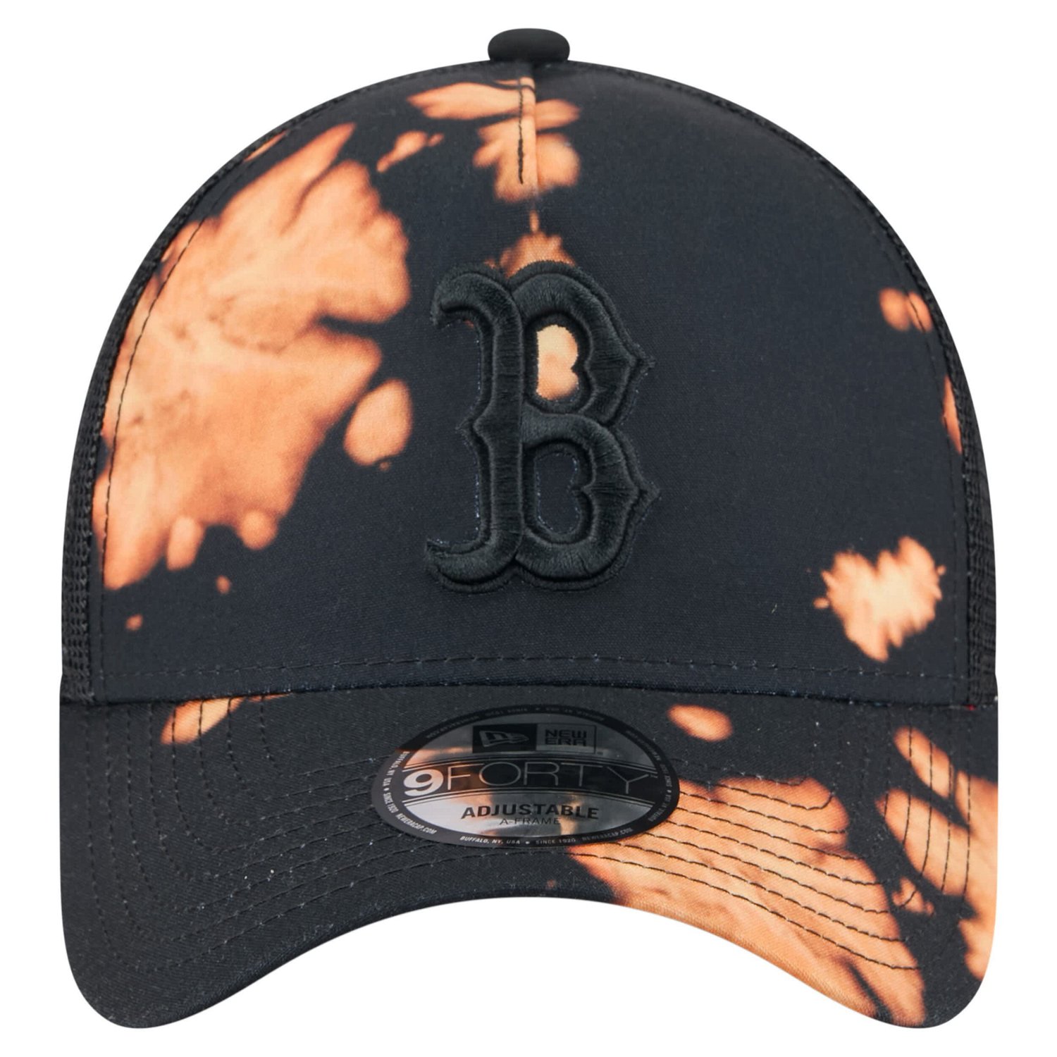 New Era Boston Red Sox Bleached A-Frame 9FORTY Adjustable Hat