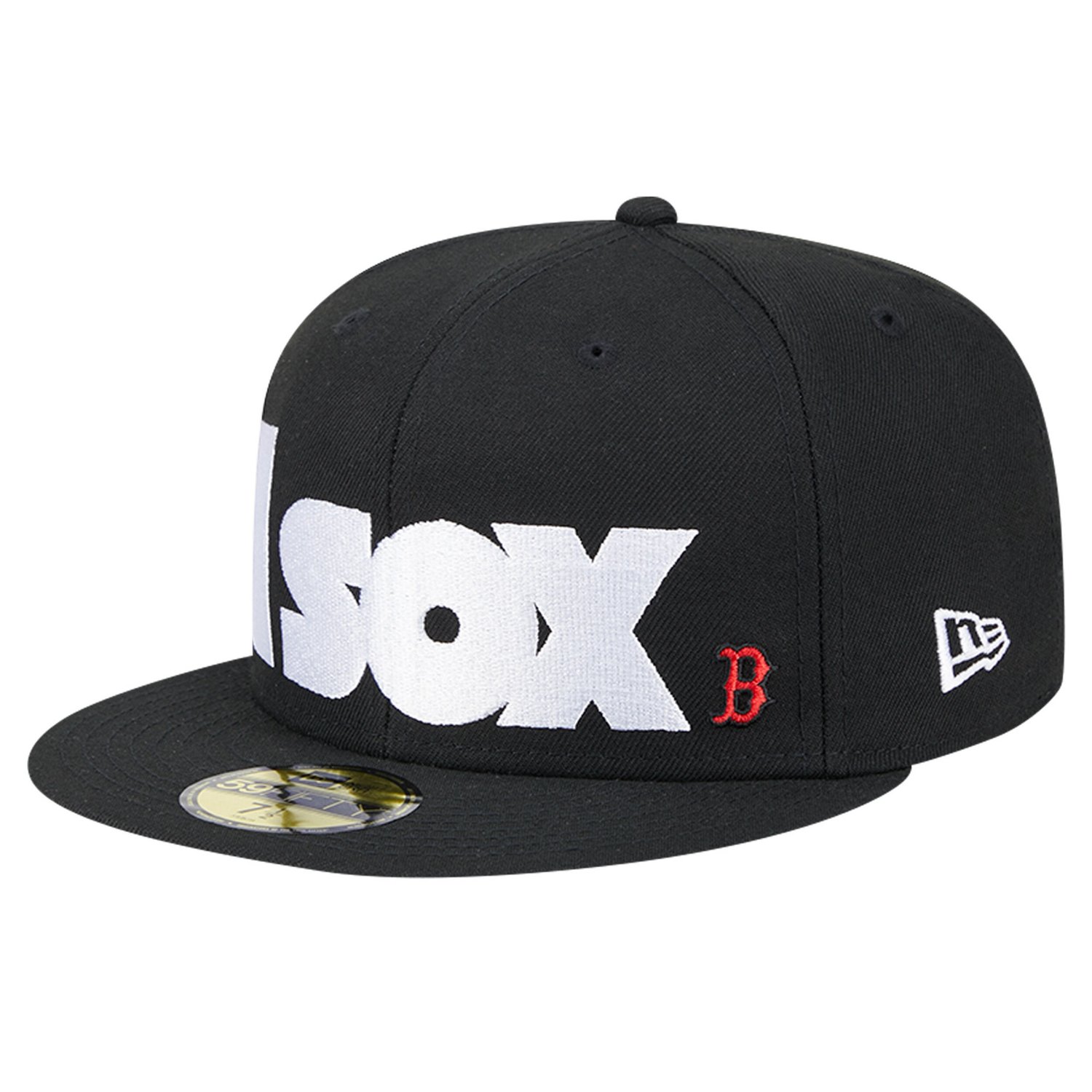 New Era Boston Red Sox Checkered Undervisor 59FIFTY Fitted Hat                                                                   - view number 1