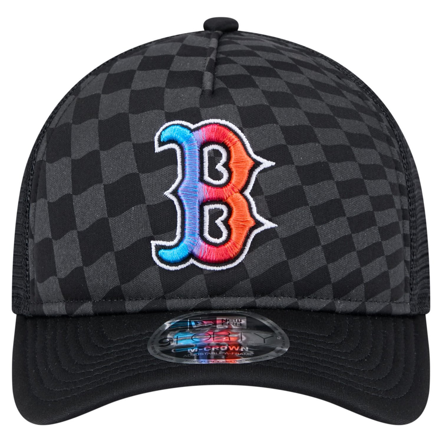 New Era Boston Red Sox Gradient 9FORTY A-Frame M-Crown Trucker Adjustable Hat - view number 2