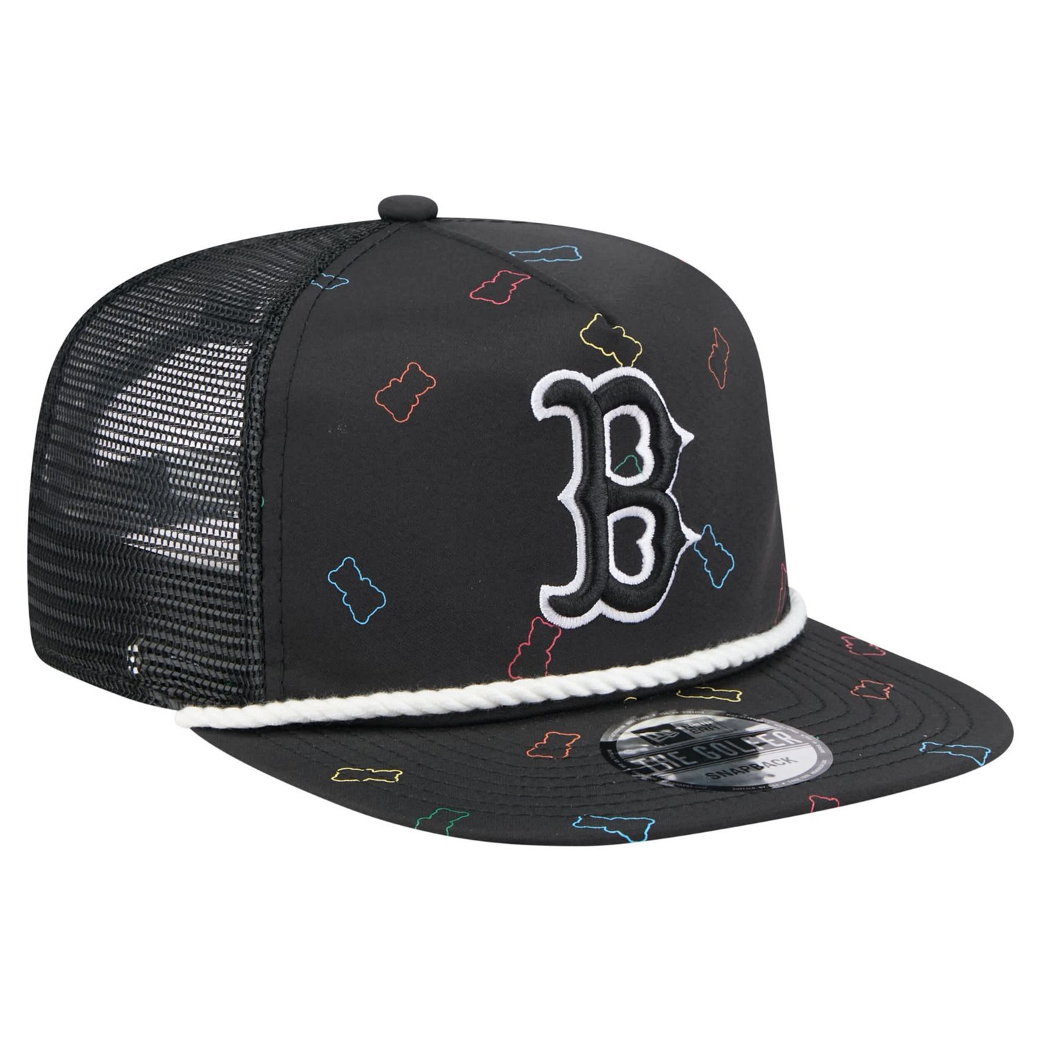 New Era Boston Red Sox Gummy Golfer Trucker Adjustable Hat - view number 3