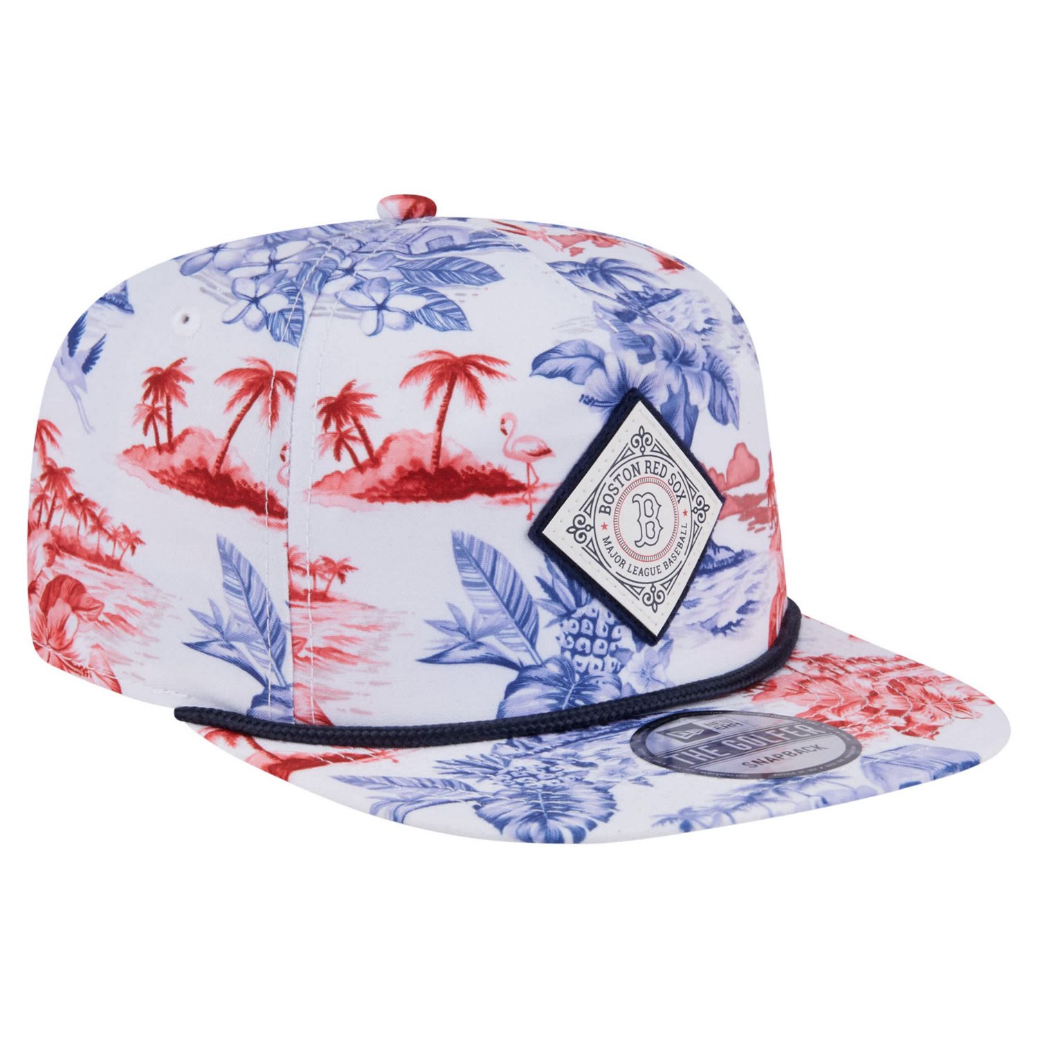 New Era Boston Red Sox Printed Island Golfer Snapback Hat