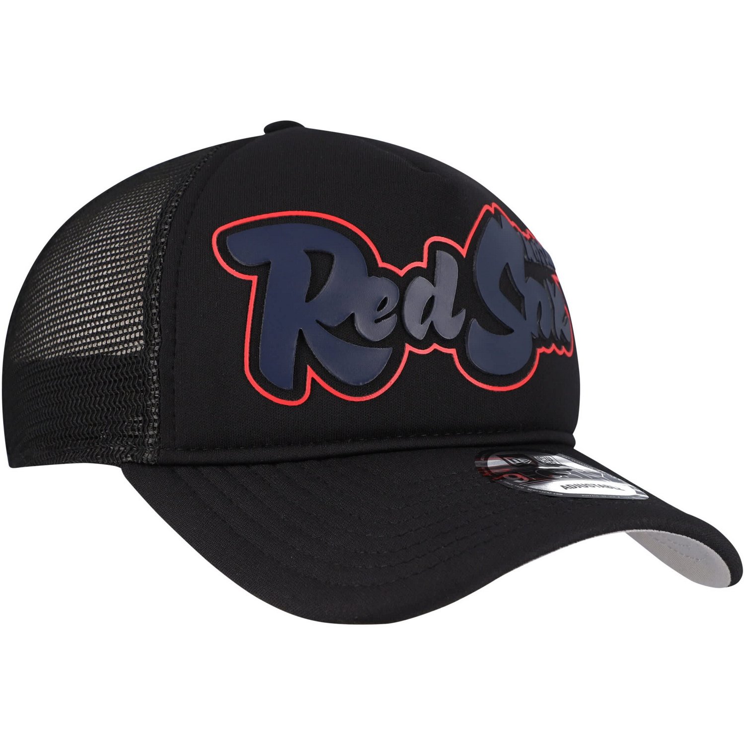 New Era Boston Red Sox Retro Bold A-Frame Trucker 9FORTY Adjustable Hat - view number 3