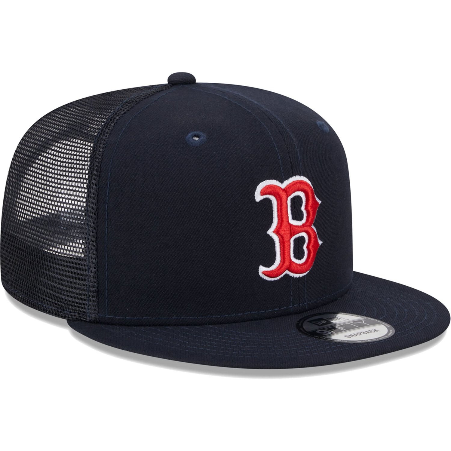 New Era Boston Red Sox Team Color Trucker 9FIFTY Snapback Hat - view number 3