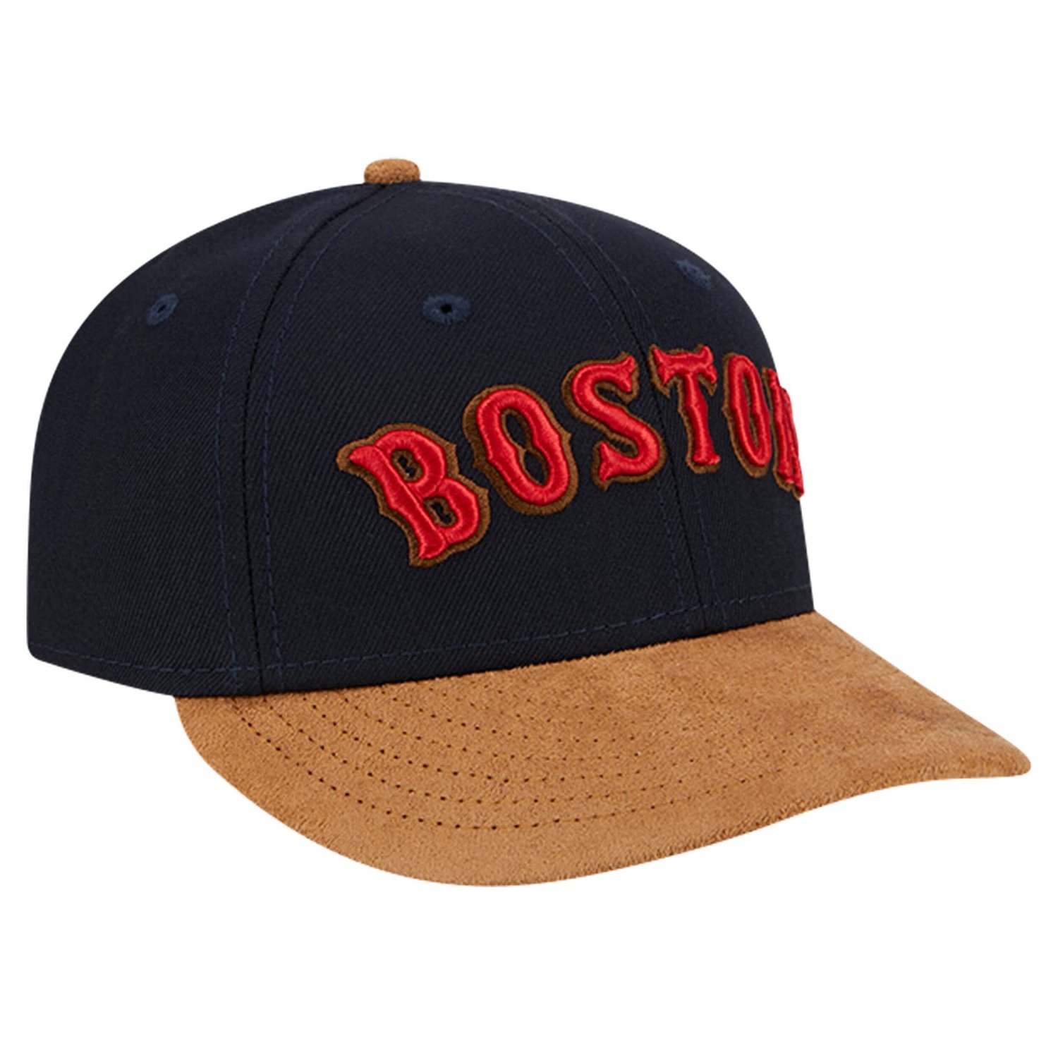 New Era Boston Red Sox Team Suede Visor Low Profile 59FIFTY Fitted Hat                                                           - view number 3