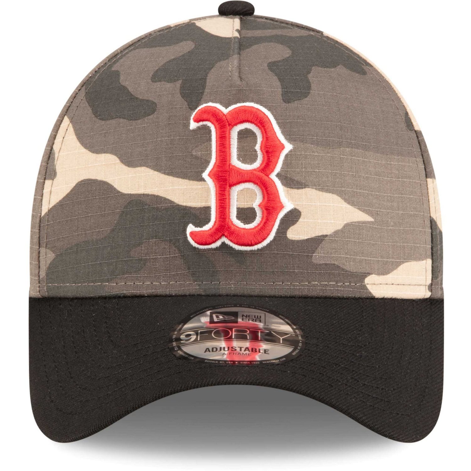 New Era Boston Sox Crown A-Frame 9FORTY Adjustable Hat - view number 2